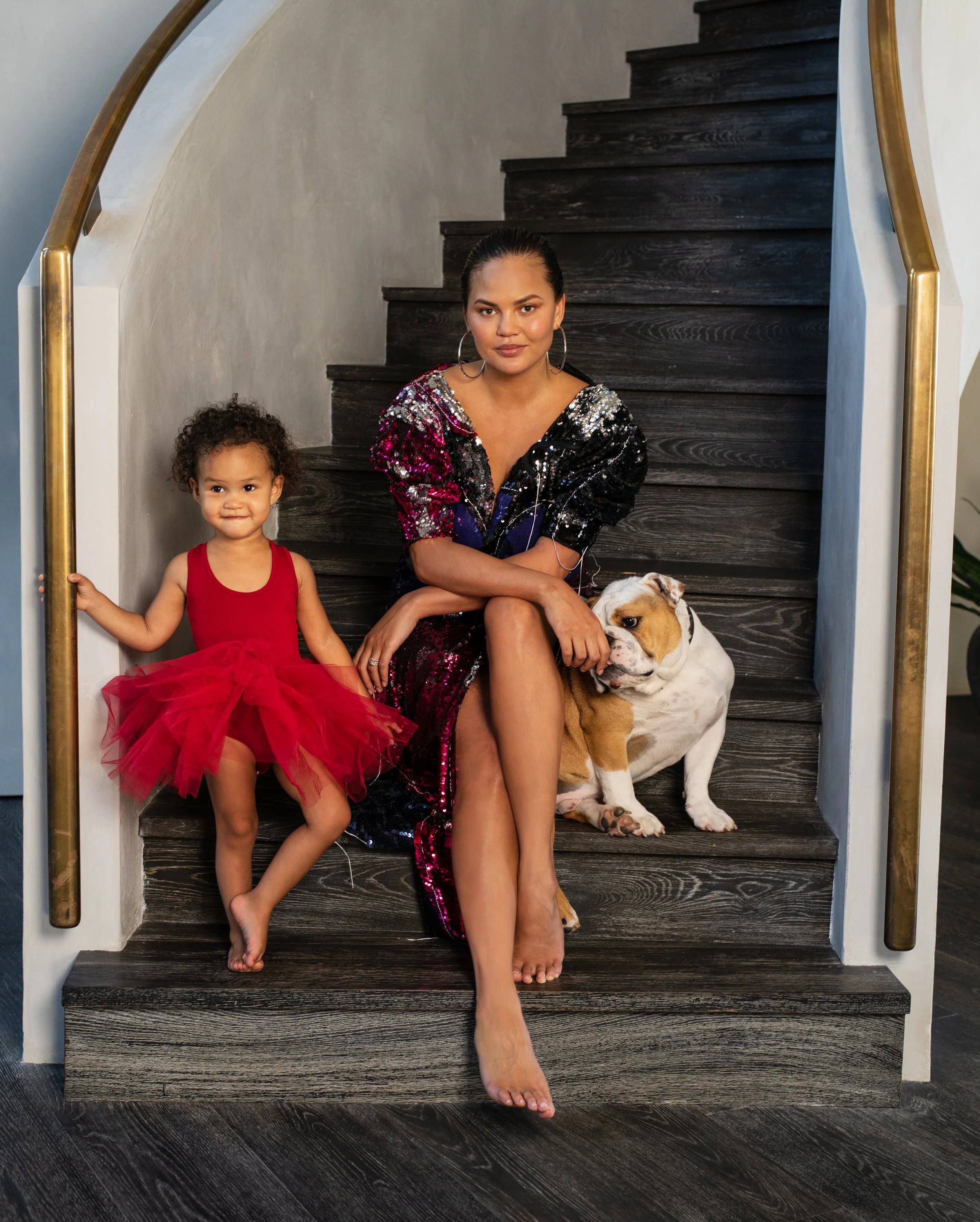 Chrissy Teigen and her daughter Luna