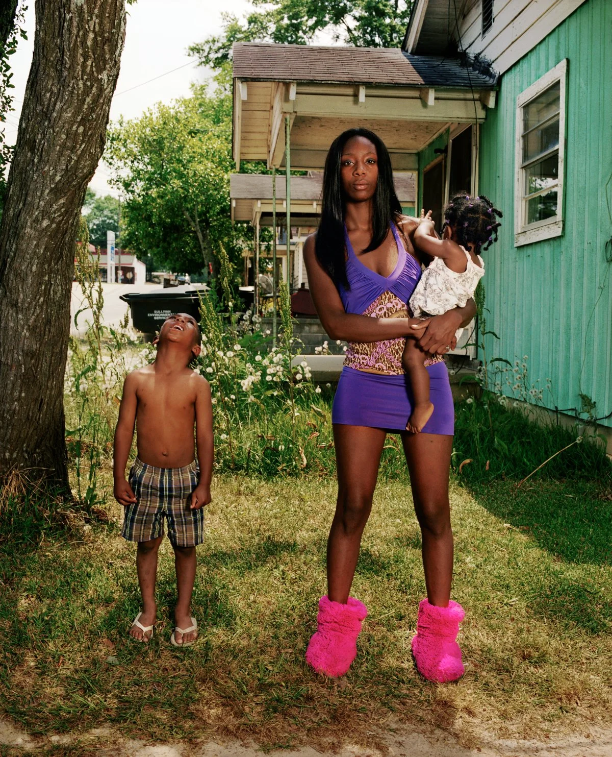 Niesha with her children, Vidalia, Georgia, 2011