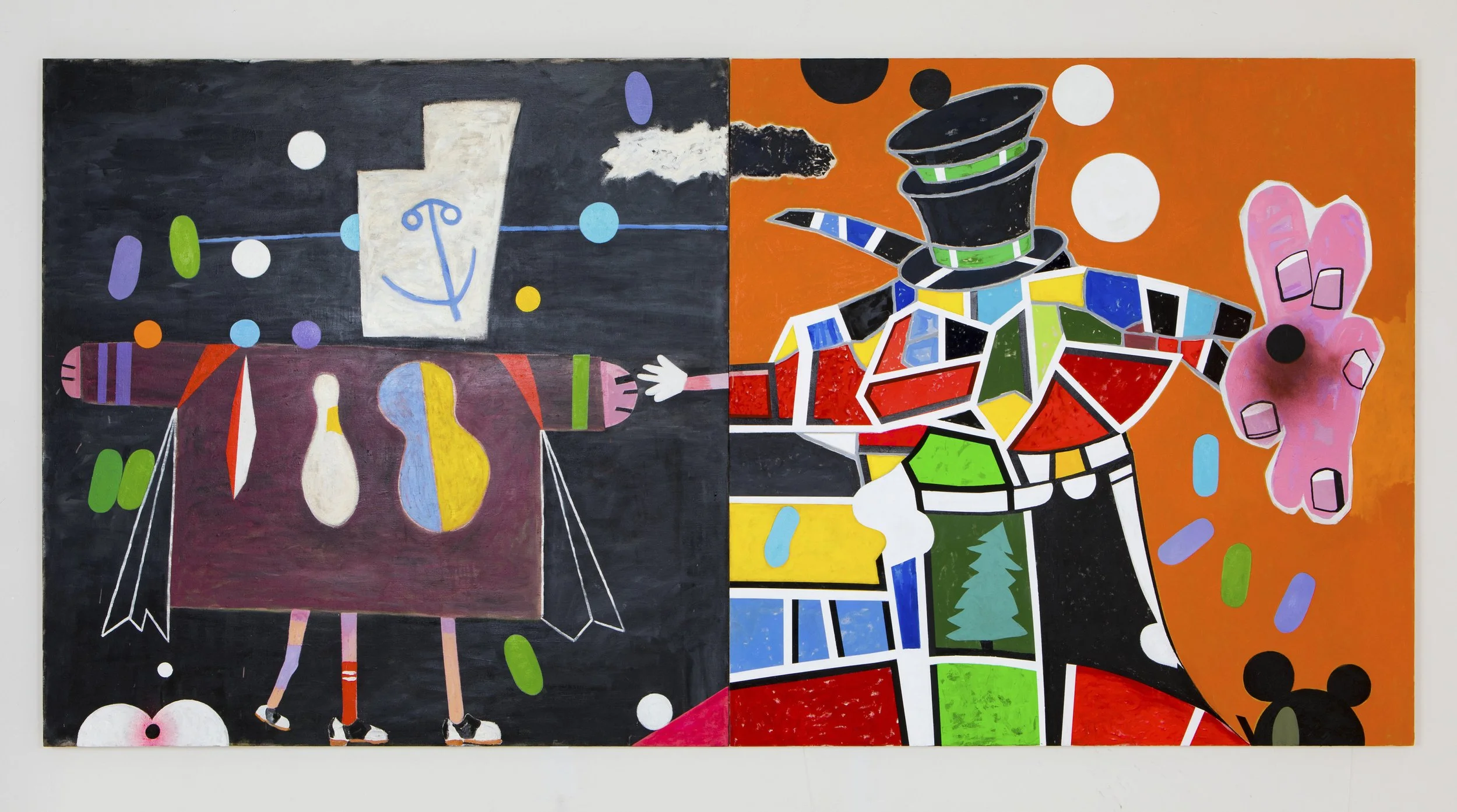 T.L. Solien  Come and Go With Me , 1980-2021 oil, acrylic and enamel on canvas 68 x 136 in. 172.7 x 345.4 cm