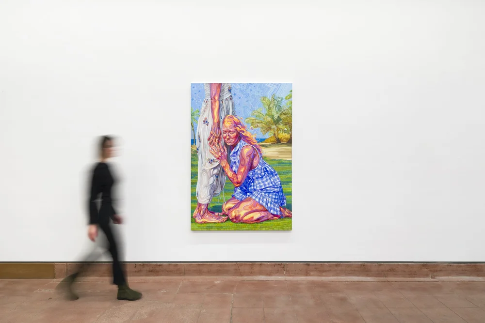  Hannah Lupton Reinhard  Your Hair Melting Into Silver Stars,  2025 (scale view) 