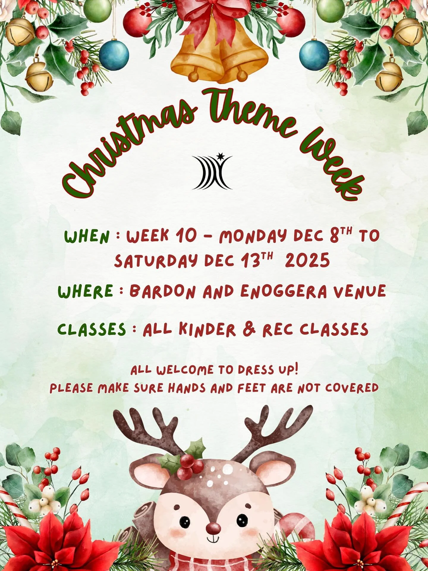 🎄Week 10 is Christmas Theme week 🎄 

Monday 8th-Saturday 13th December 2025