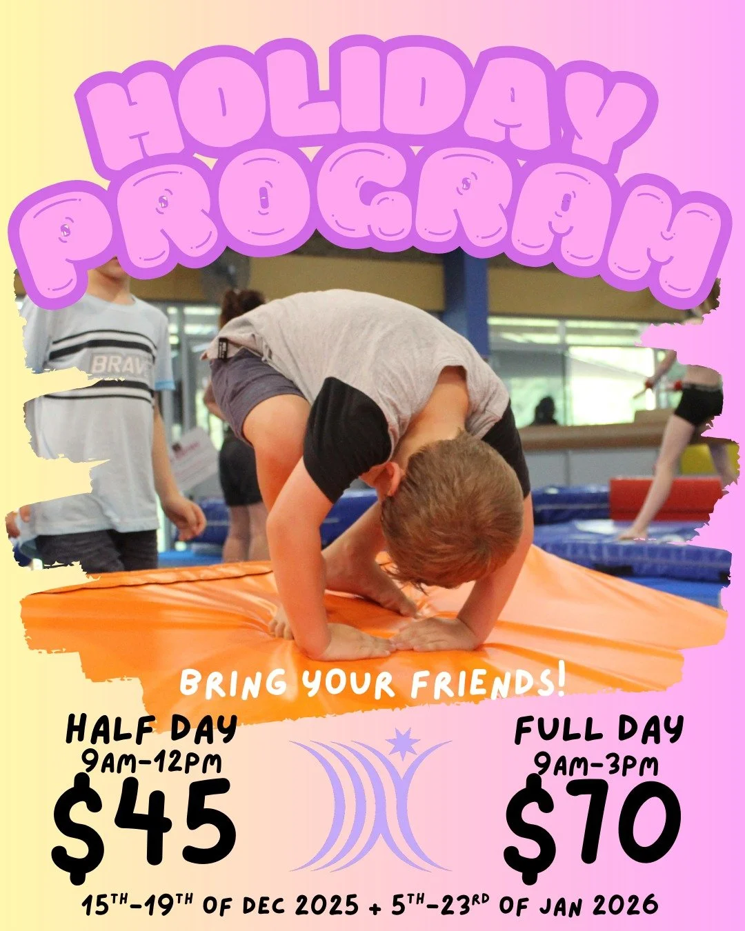 We are looking forward to our Summer Holiday program which will run Monday to Friday from the 15th - 19th of December and the 5th - 23rd of January!

🤸🤸&zwj;♀️🤸🤸&zwj;♀️

Our 2025/2026 Summer Holiday Program at Western Districts Gymnastics Bardon 