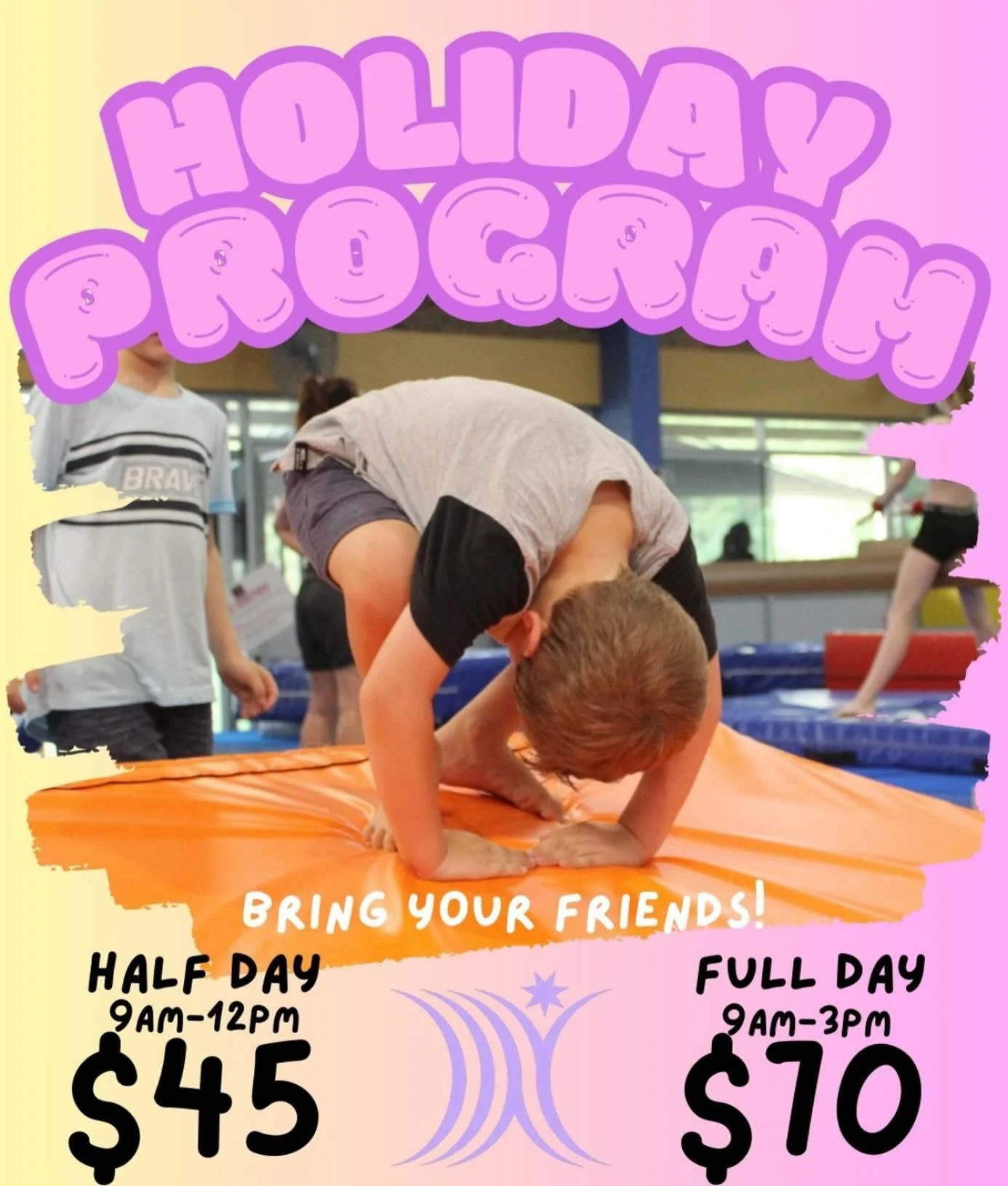 There&rsquo;s still time to book in!

Holiday program will run Monday to Friday from the 5th - 23rd of January! 

🤸🤸&zwj;♀️🤸🤸&zwj;♀️

Our 2026 Summer Holiday Program at Western Districts Gymnastics Bardon venue booking form is open. You can find 