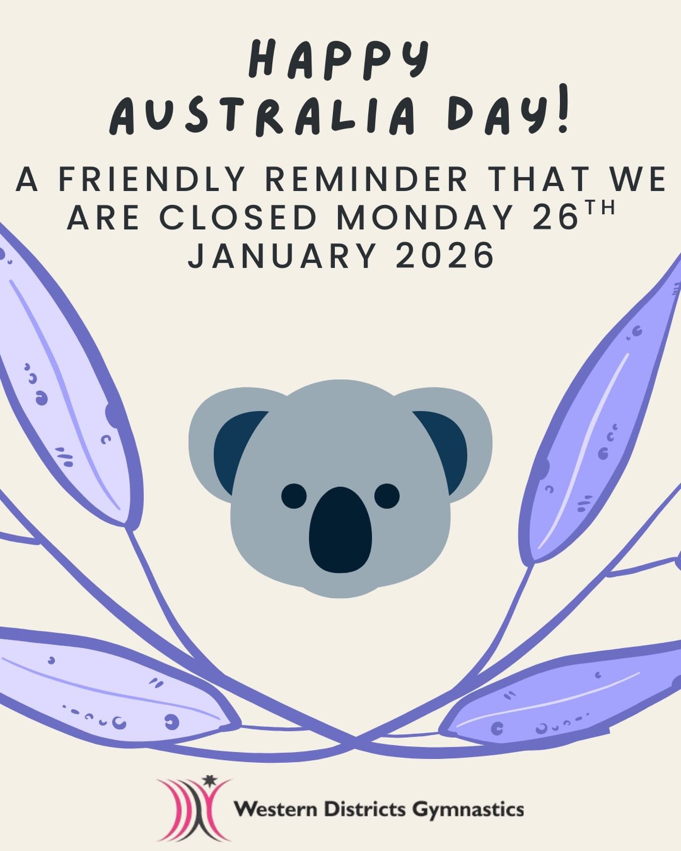 A friendly reminder that we are closed today! We will welcome our gymnasts back to classes tomorrow
