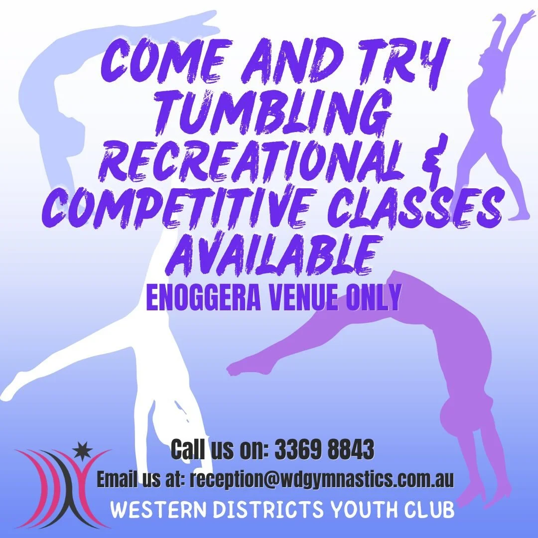 Recreational classes: Our stages tumbling classes are our recreational introductory level tumbling classes. This is where your child will begin to develop the basics of: aerial awareness, rotation, rolling, cartwheeling, and handstands. During each l