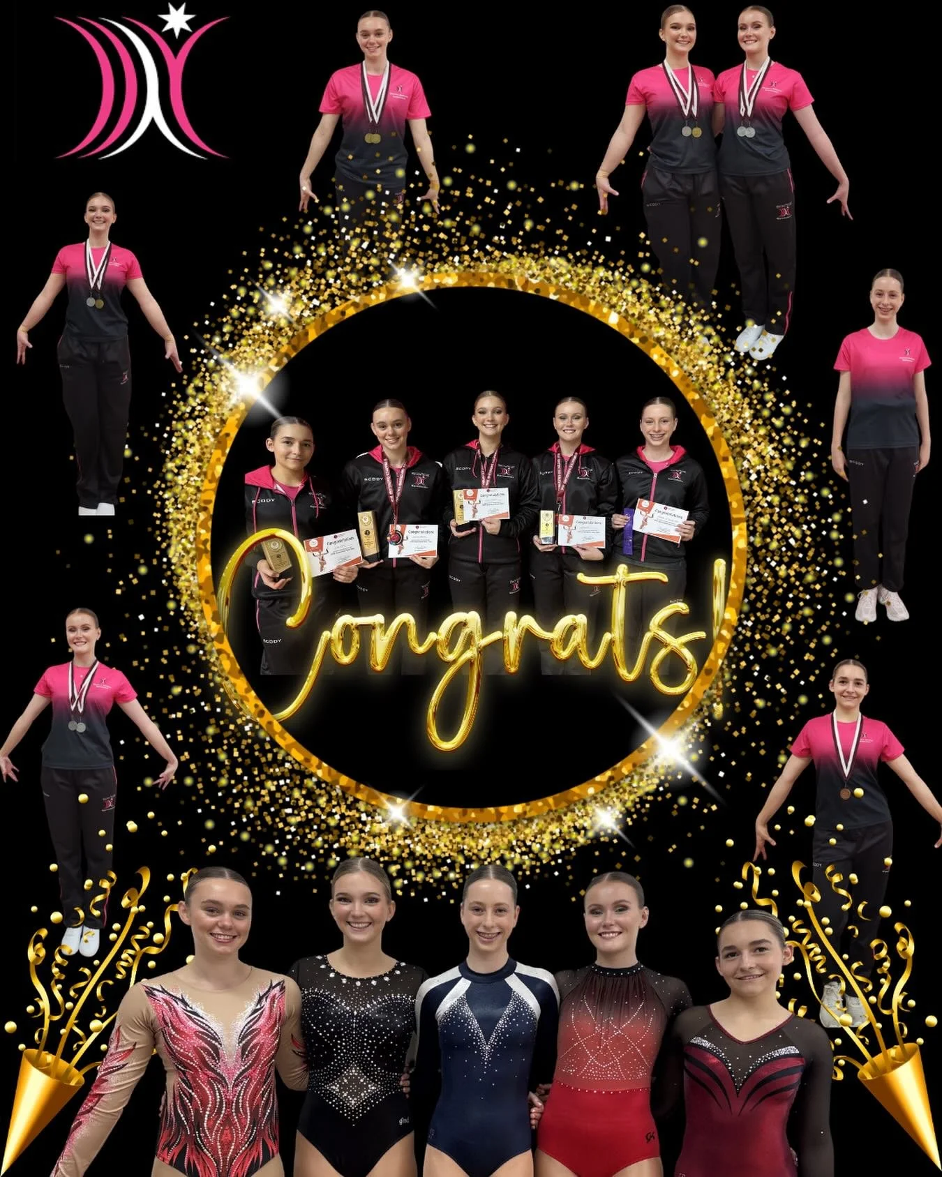 Congratulations to our Aero Gymnasts 

✨ SNR State Championship ✨

🥇 Annie - Senior International
🥈 Ionie - Level 10
🥉 Emily - Level 10
🥉 Stella - Level 8
🎗️ 6th Alouette - Level 7
🥈 Emily and Ionie - Level 9/10 multiple 

All gymnasts have bee