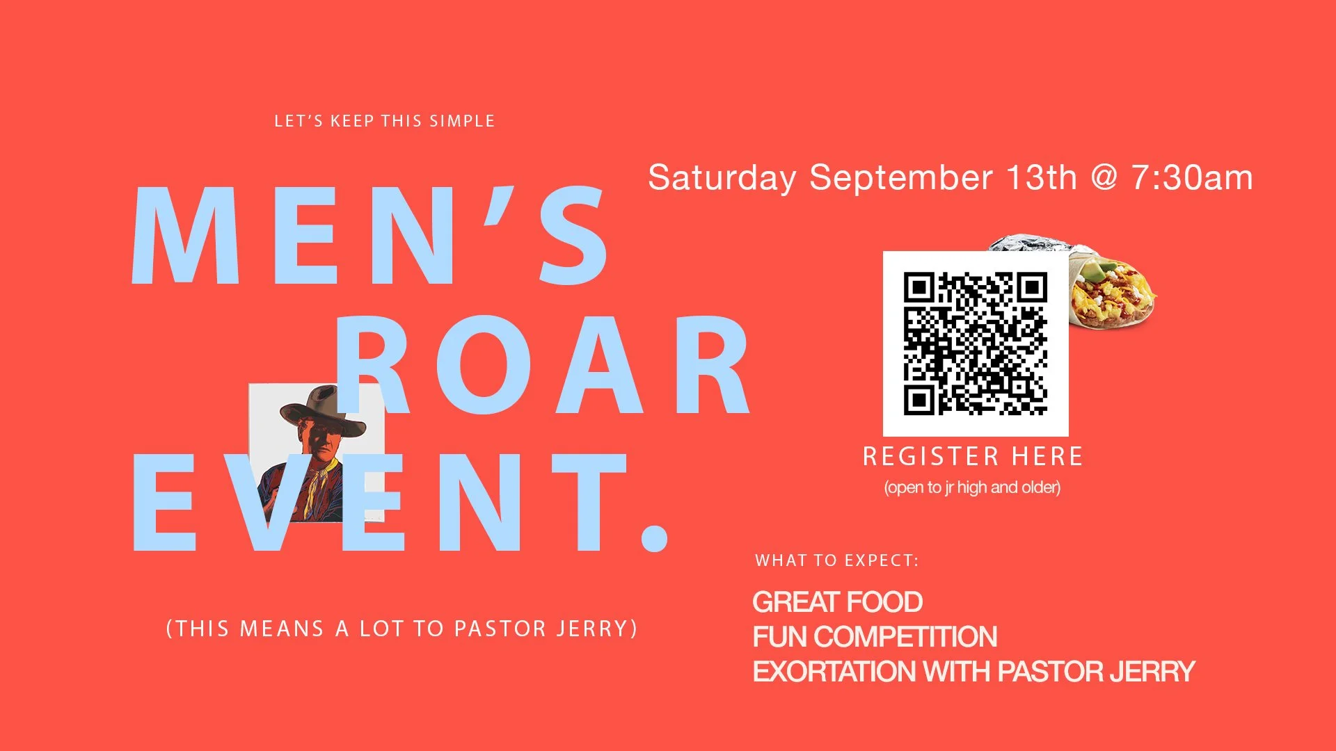 Men's "ROAR" Breakfast with Pastor Jerry
