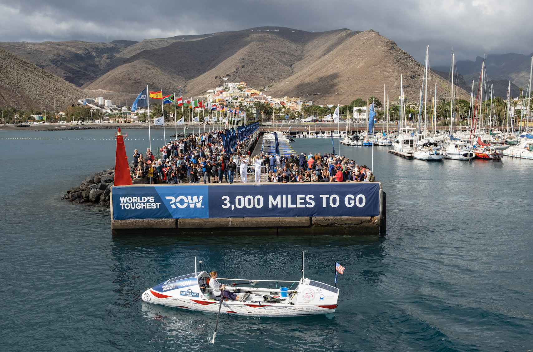 Taryn Smith leaves La Gomera, Spain as she starts the World's Toughest Row 2025.
