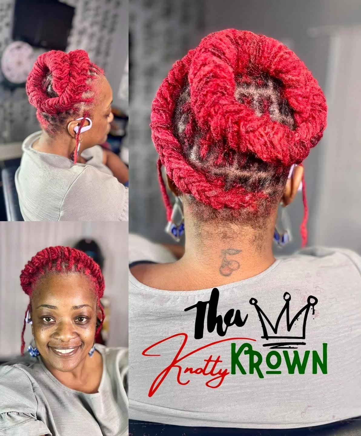 Fishtail Braid into a Halo on Locs.jpg