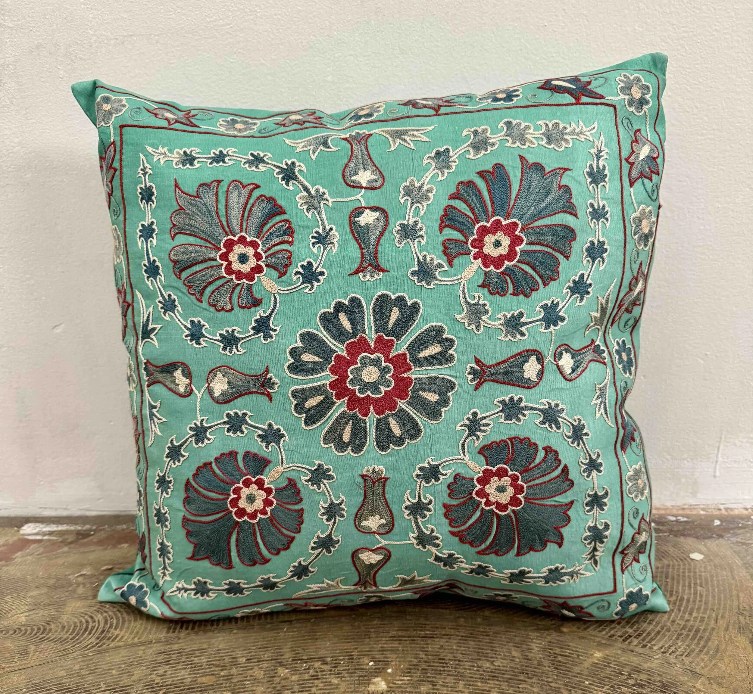 Suzani Turquoise Flowers.jpeg