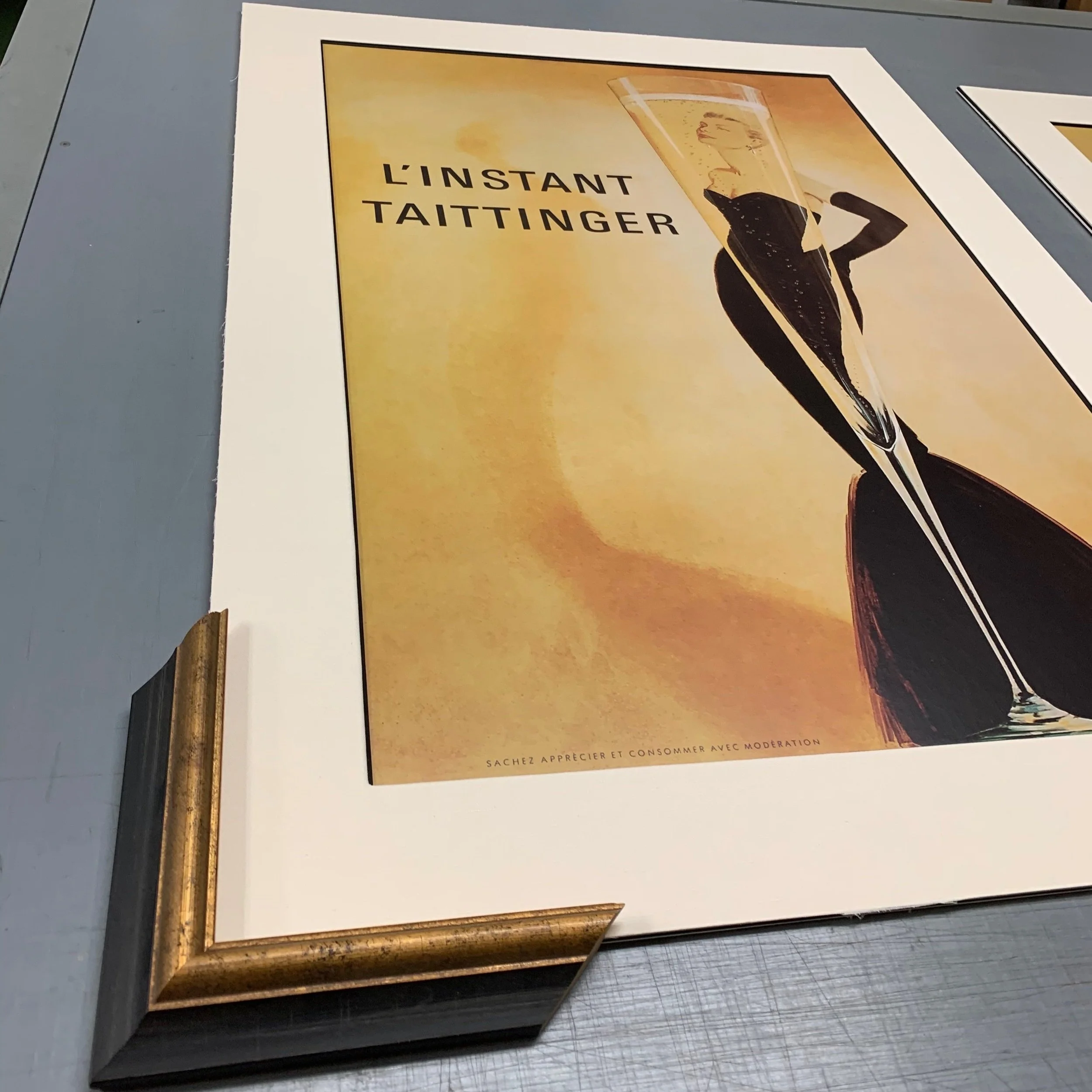 L'Instant Taittinger (The Taittinger Moment) is a famous advertising slogan and campaign for Champagne Taittinger, symbolizing special, elegant moments with their champagne, famously featuring glamorous figures such as this one with Grace Kelly.