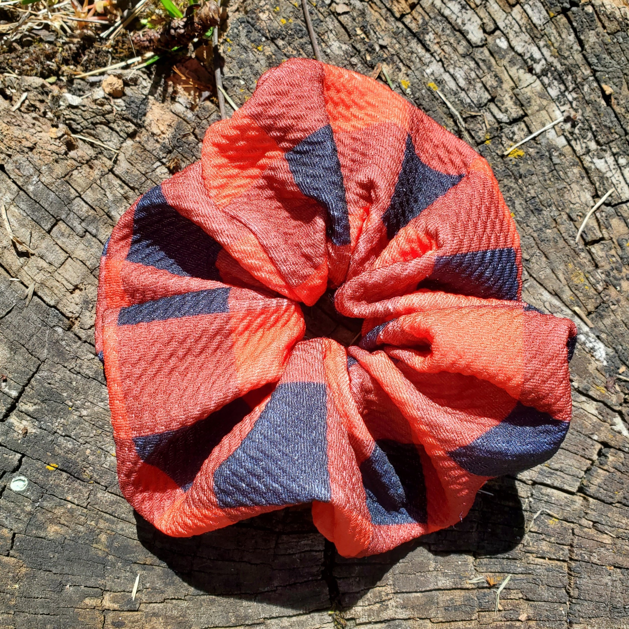 Red + Black Buffalo Plaid Scrunchie