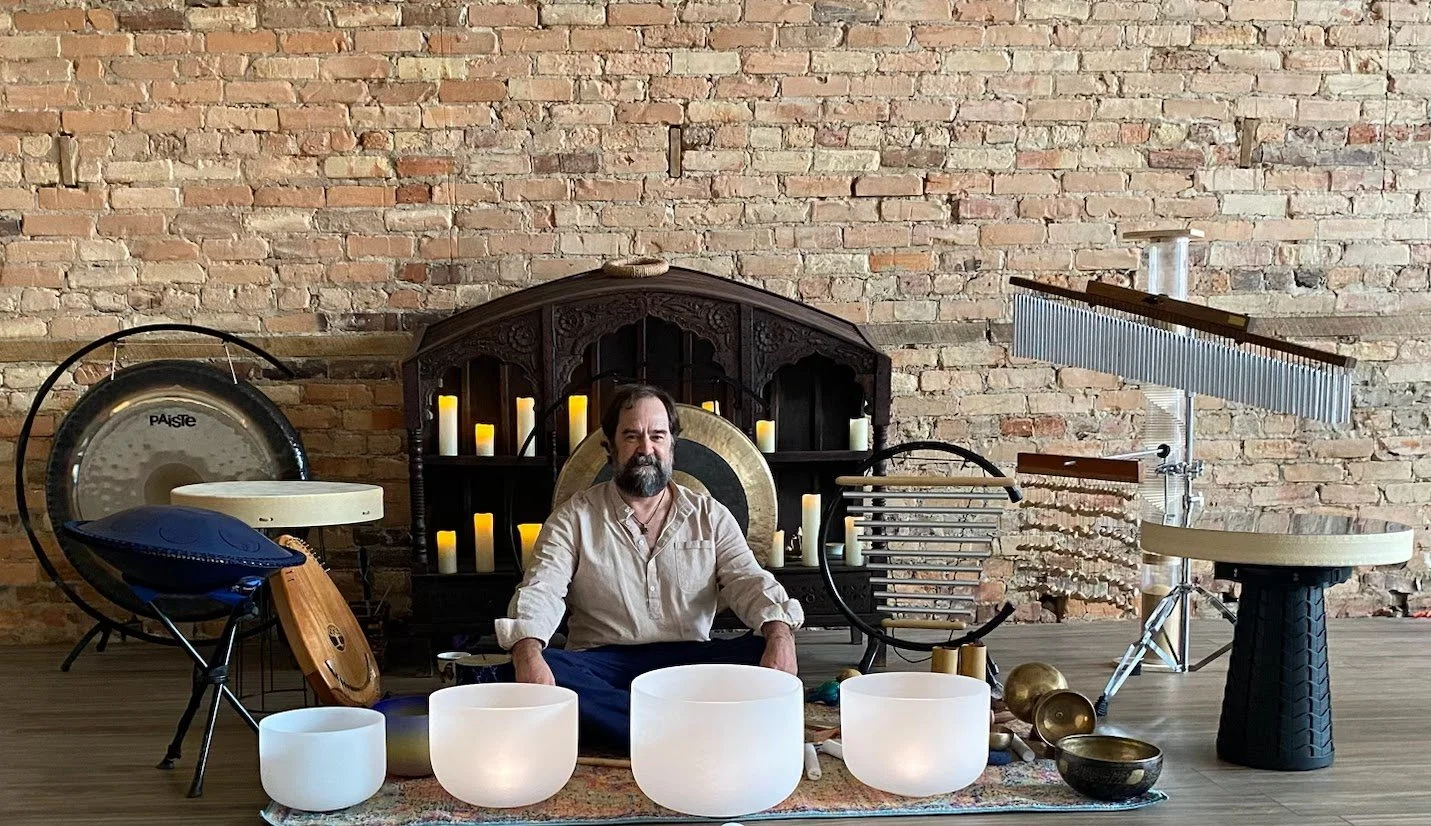Sound bath at Old Fort Yoga