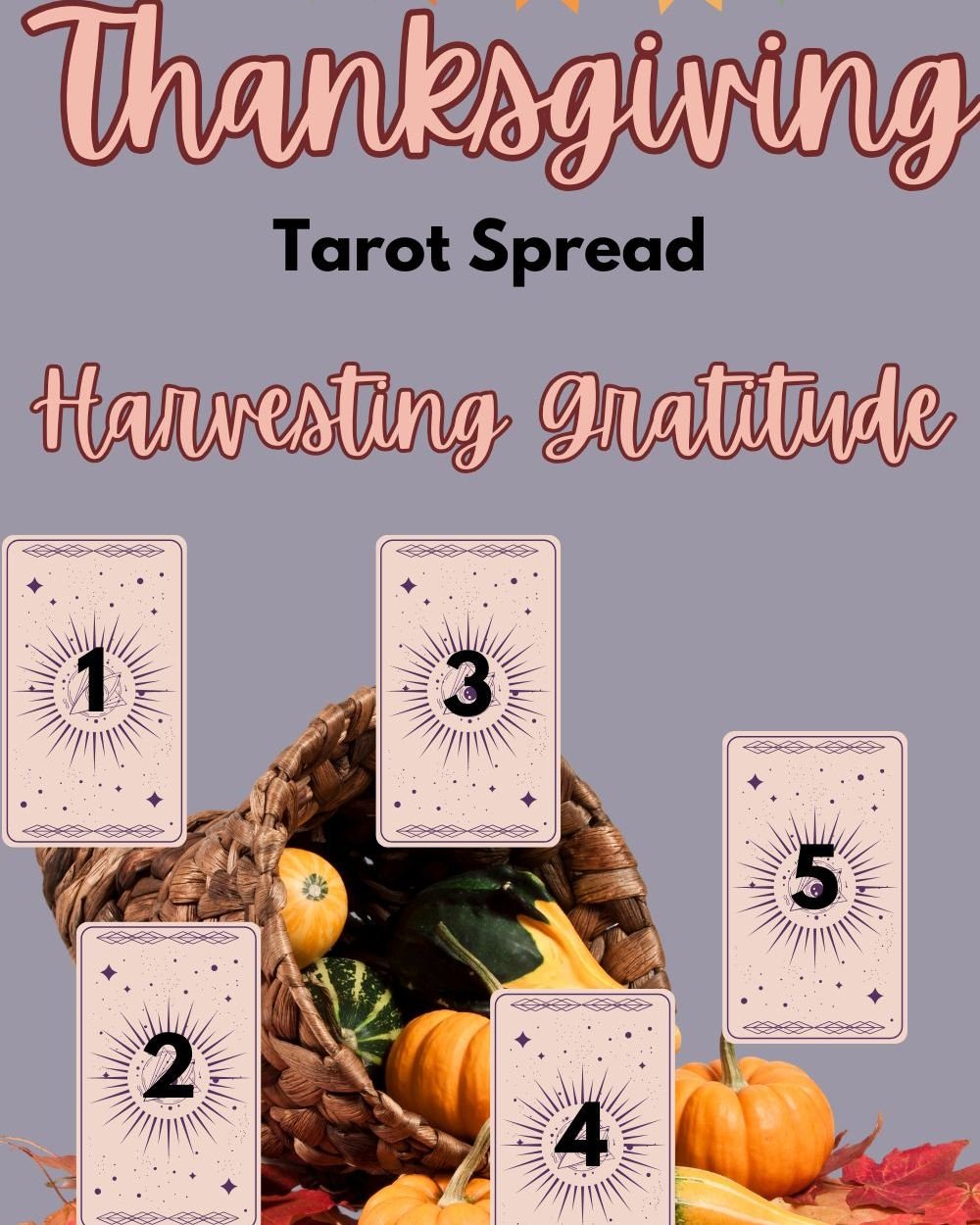 🌟 Harvest Gratitude with a Heartfelt Tarot Spread 🌸✨

Feeling the need to slow down and soak in all the good things in life? 🍂 Whether it&rsquo;s Thanksgiving or just a moment to pause, this Tarot Spread for Harvesting Gratitude is the perfect way