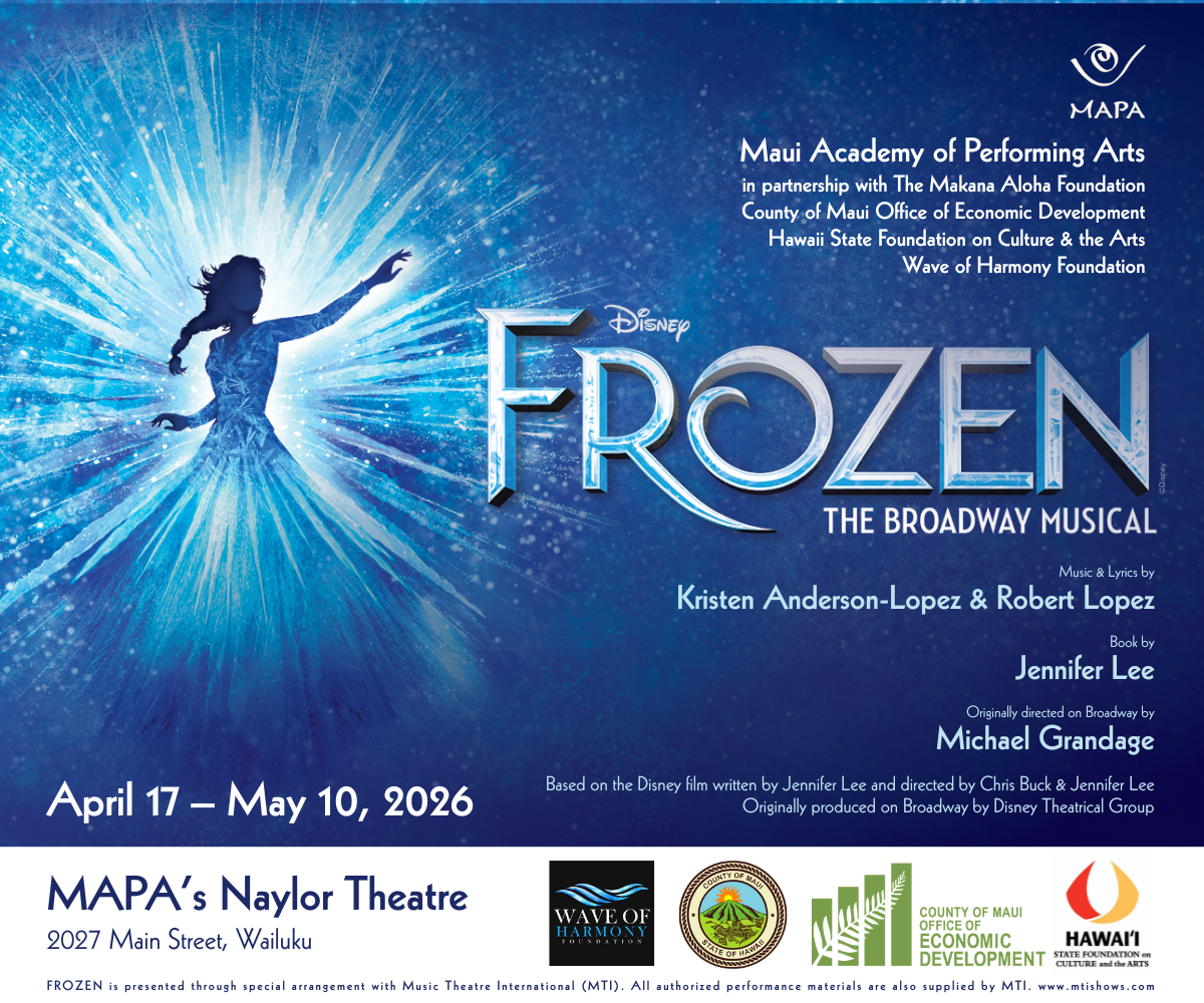 princess with icicles on a blue background