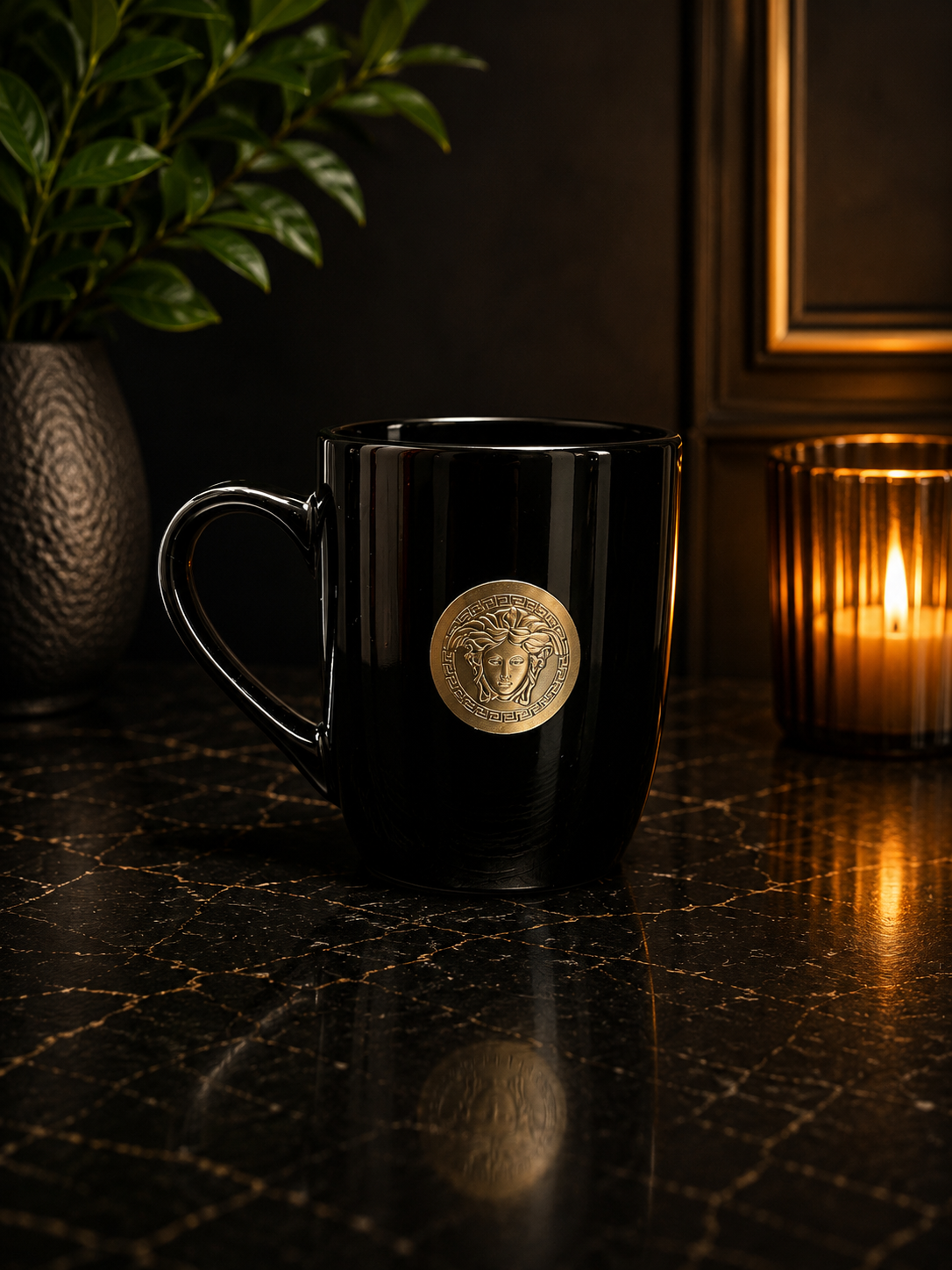 Black Mug Candles