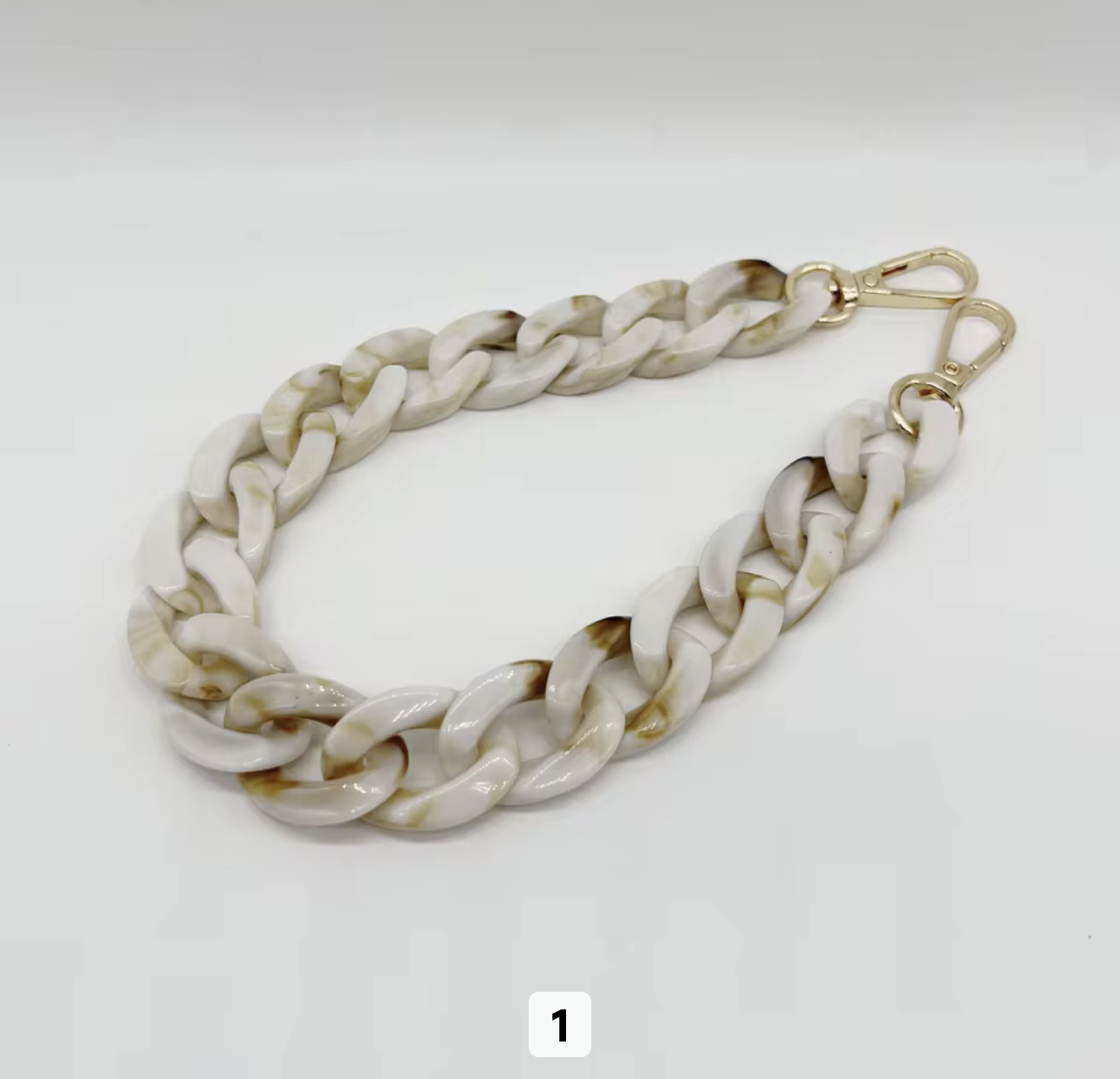 RW Chunky Tortoiseshell Acrylic Link Chain for Purses Mobile Phone Charm Necklace Strap Resin Plastic Bag Chain Accessories.png