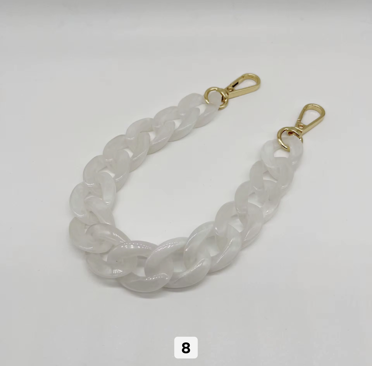 RW Chunky Tortoiseshell Acrylic Link Chain for Purses Mobile Phone Charm Necklace Strap Resin Plastic Bag Chain Accessories 8.png