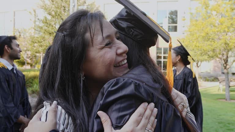 Illustrative graduation embrace, published with Ruth’s story