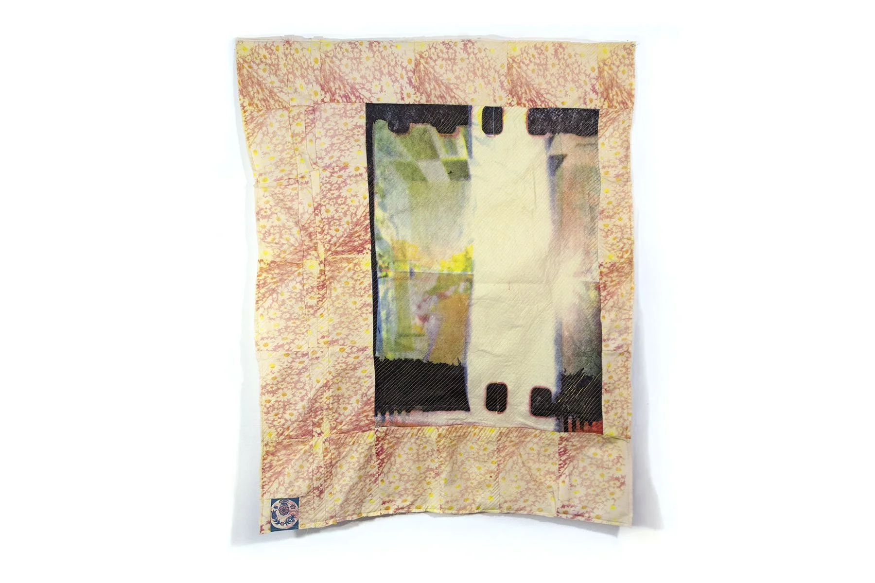 Morning, 2025, screenprint, woodcut, felt, 50 x 60 inches