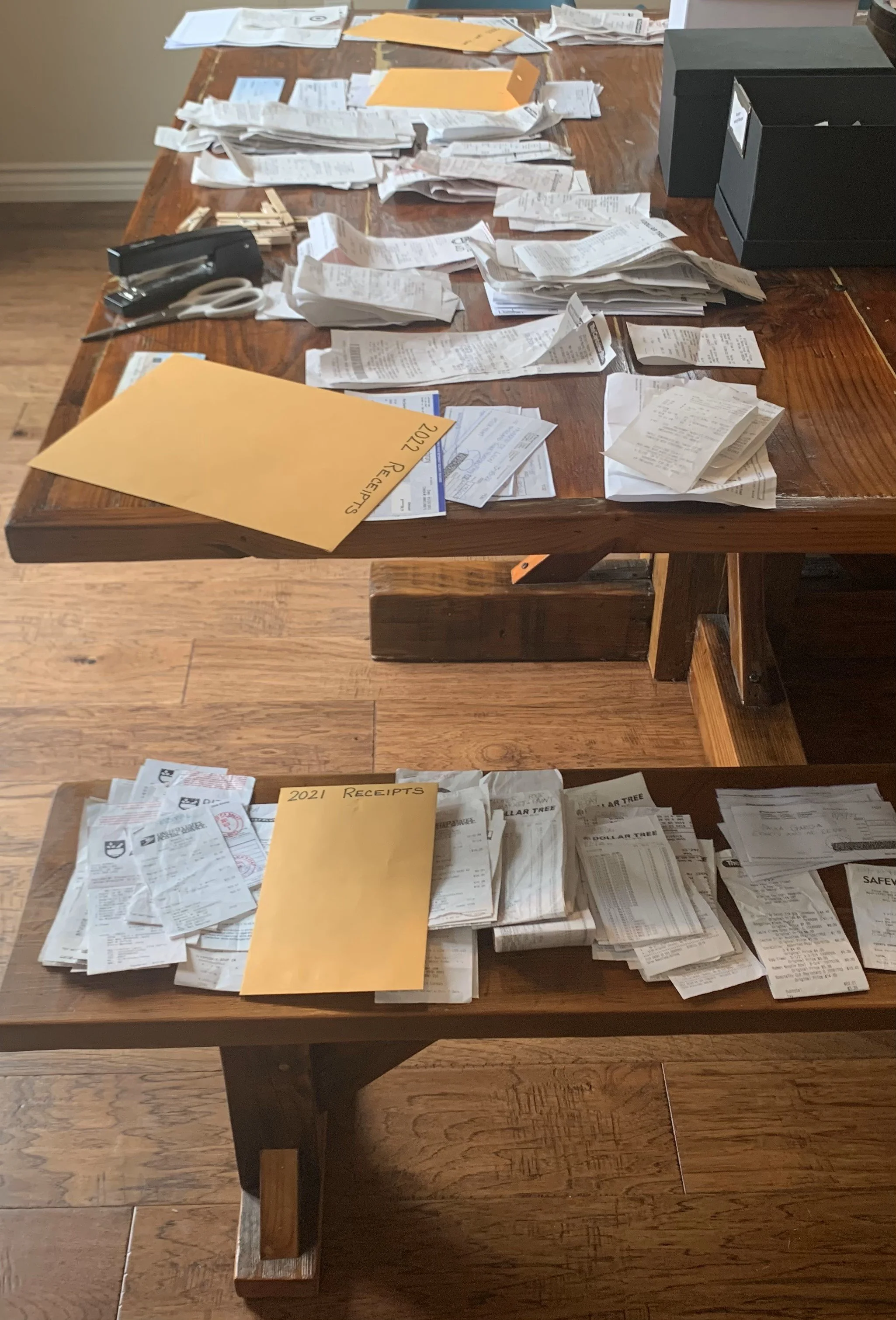 BEFORE - RECEIPTS AND DOCUMENTS