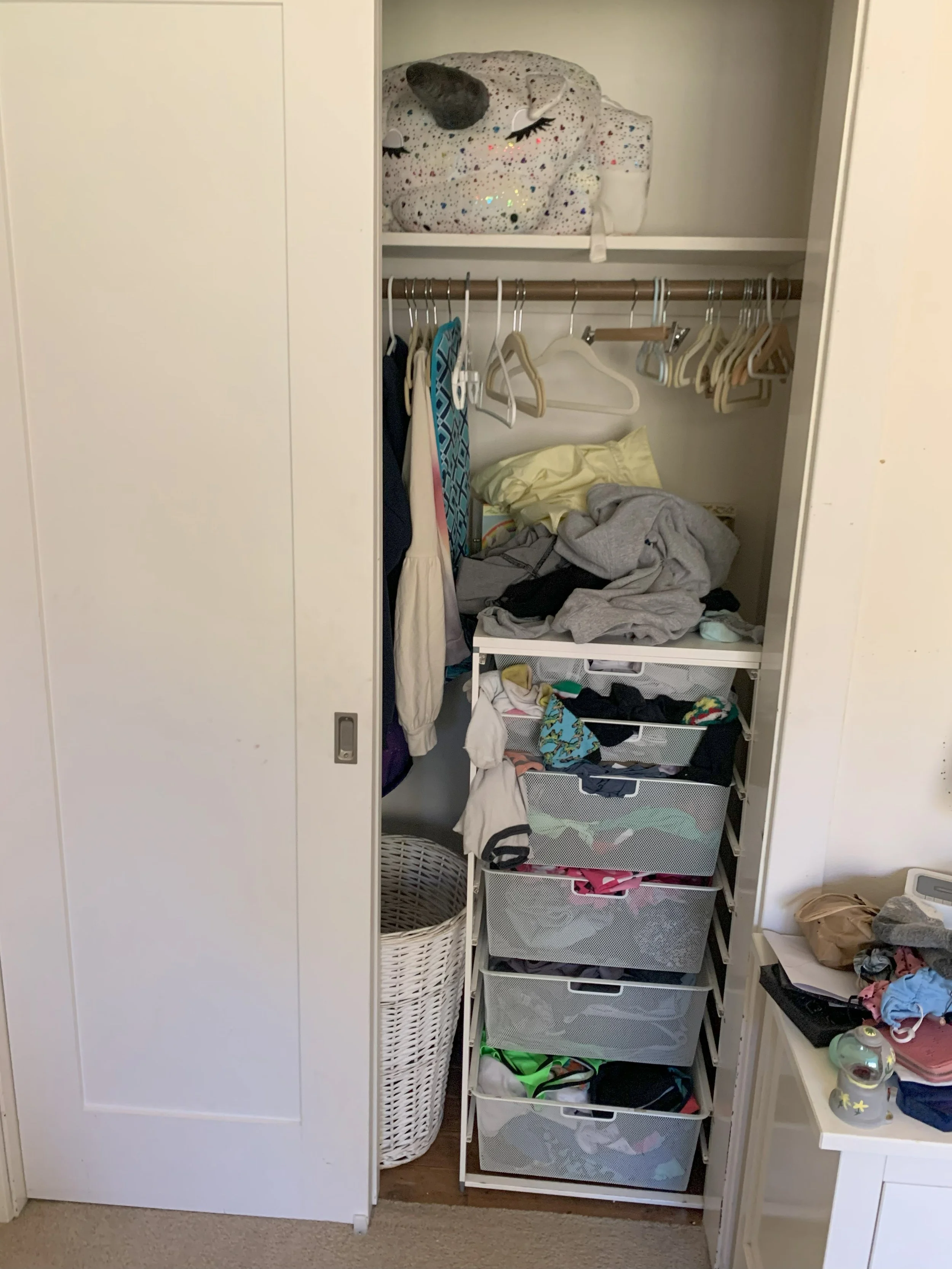 BEFORE - GIRL'S CLOSET