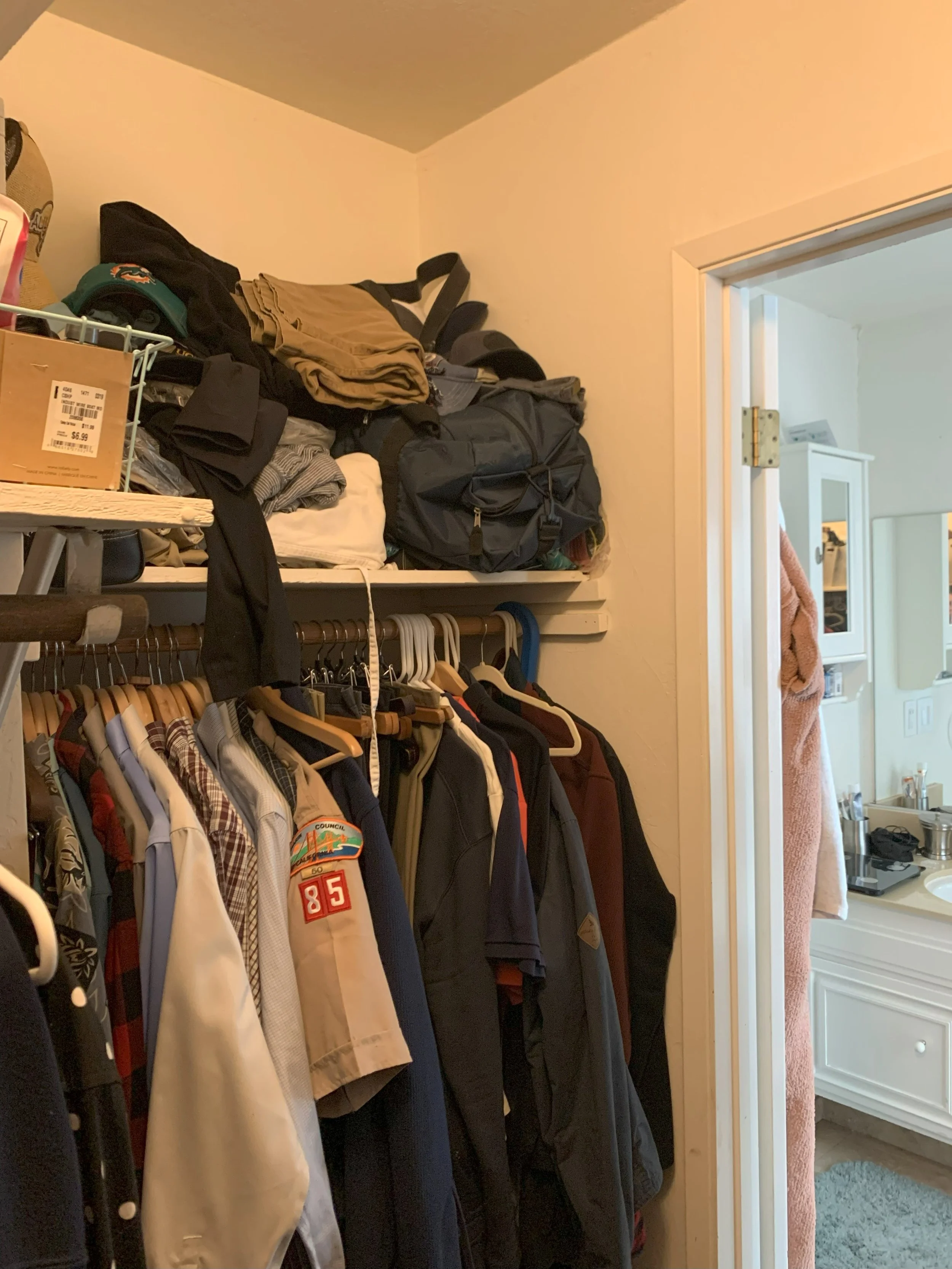 BEFORE - MASTER CLOSET