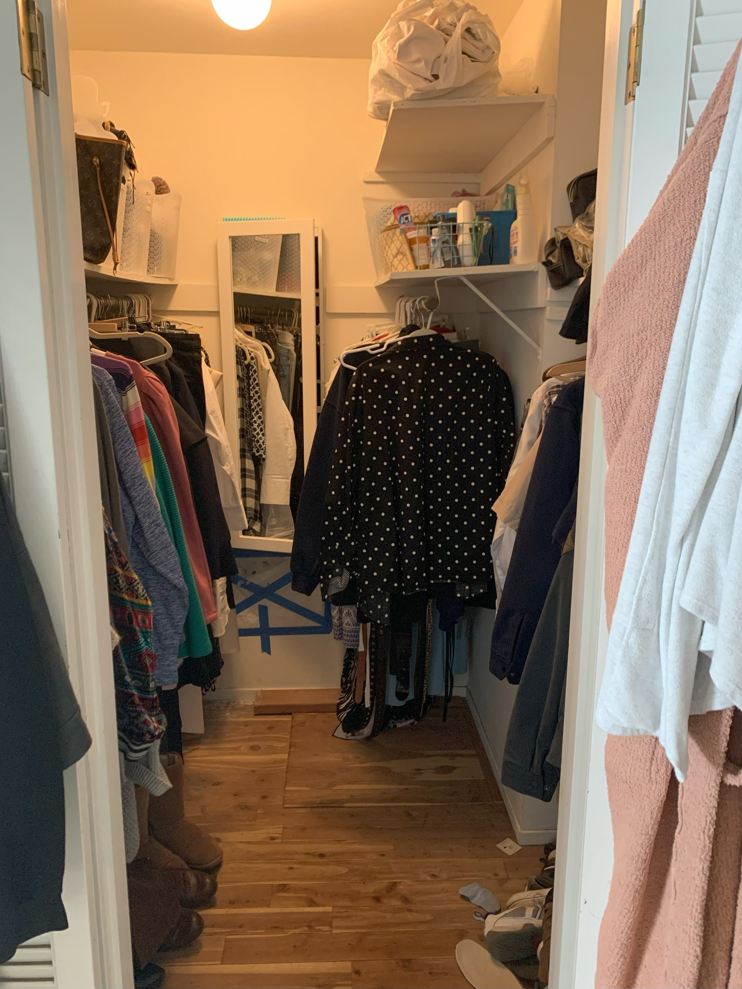 BEFORE - MASTER CLOSET