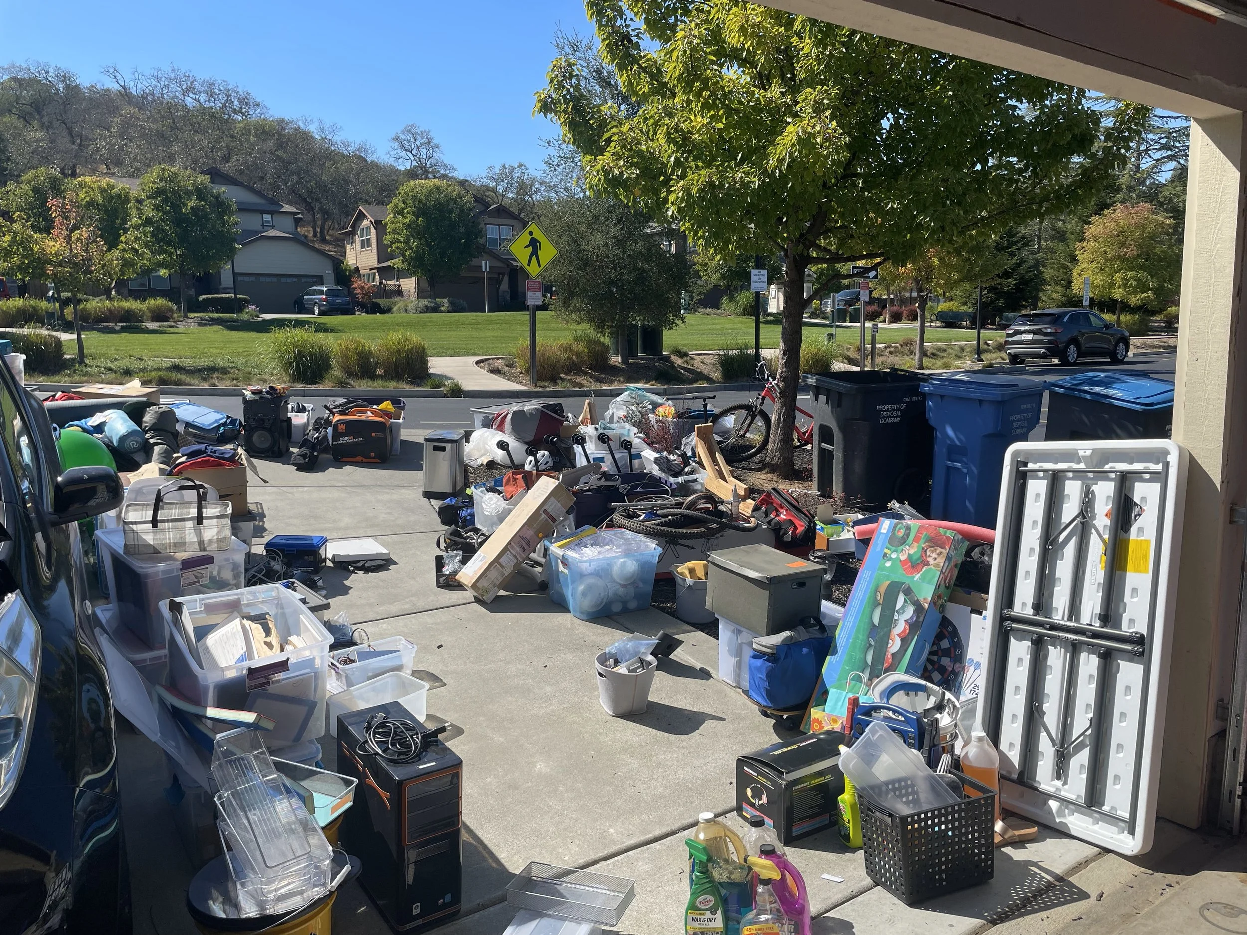 BEFORE - CLEAN OUT THE SPACE
