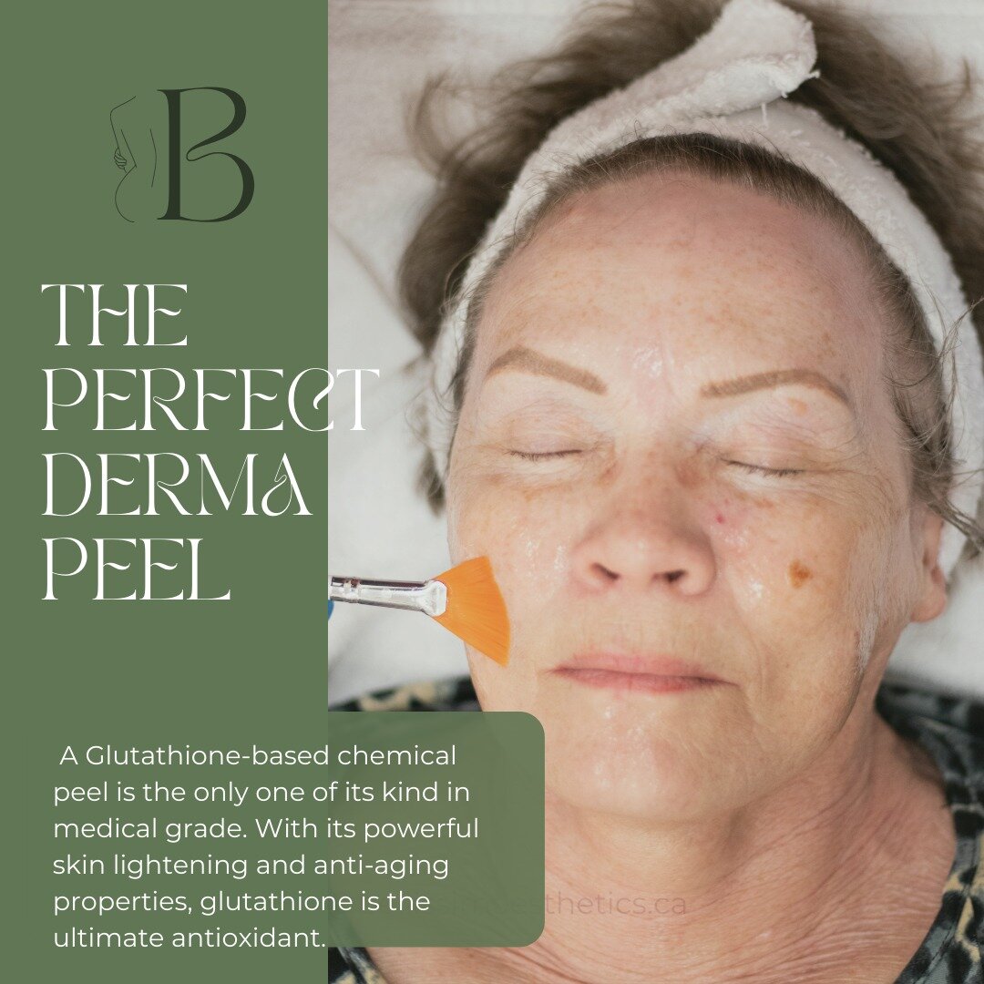 The Perfect Derma&trade; Peel debuts a new era in skin health. A Glutathione-based chemical peel is the only one of its kind in medical grade. With its powerful skin lightening and anti-aging properties, glutathione is the ultimate antioxidant.

✨MAR