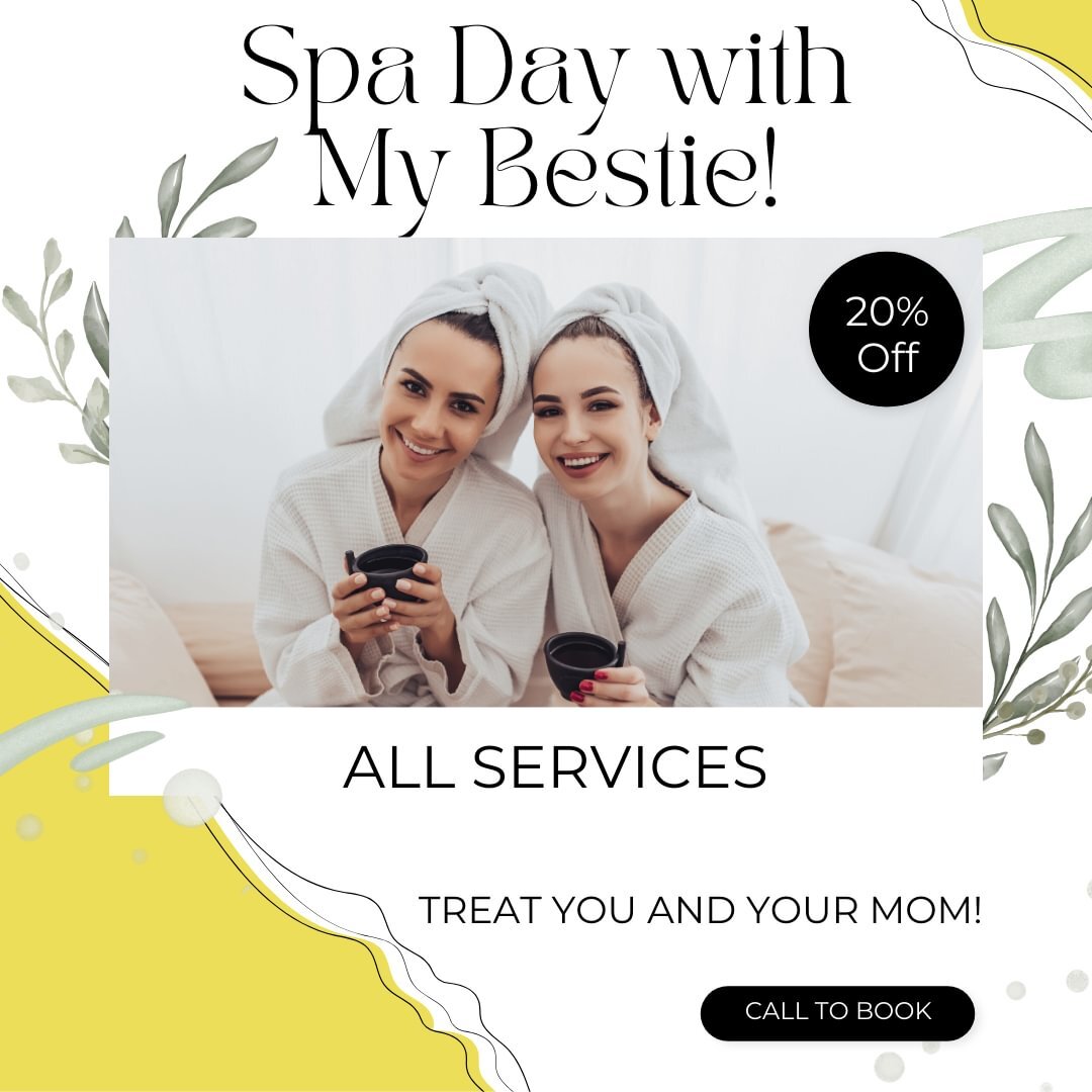It's not too late to celebrate Mother's Day with a special promotion for a spa day for your bestie! Give a relaxing day at the spa with your mom or mother figure, and treat her to facials, and other luxurious treatments. It's the perfect way to show 