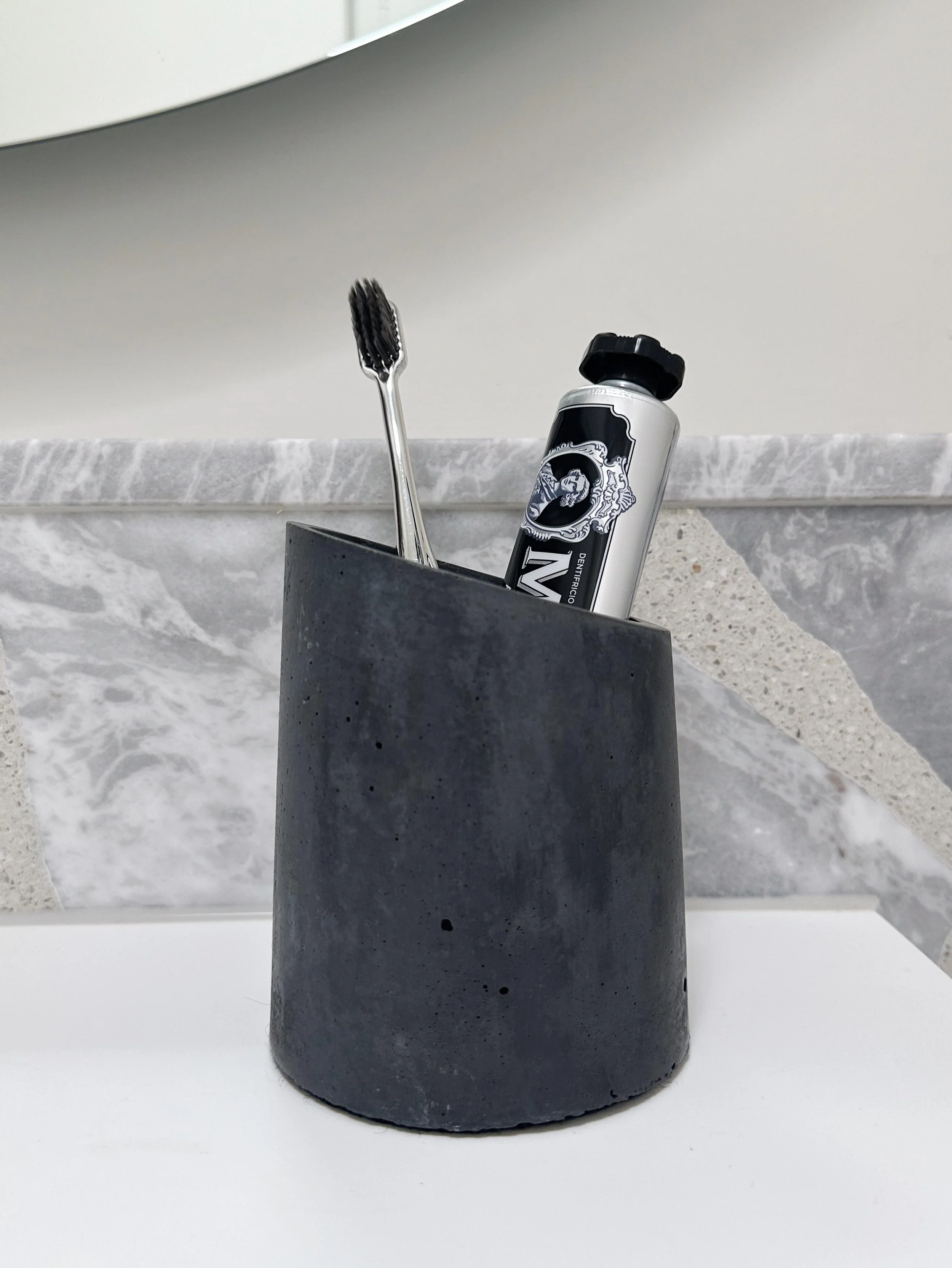 Designed for the rituals you repeat every day. 

Mura keeps the essentials close at hand, bringing order and quiet beauty to the bathroom. 

#concrete #design #productdesign #bathroom #styling