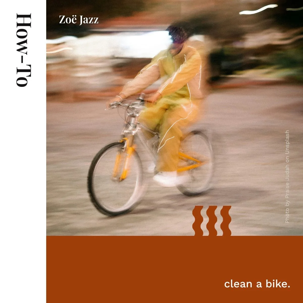 How to clean a bike.