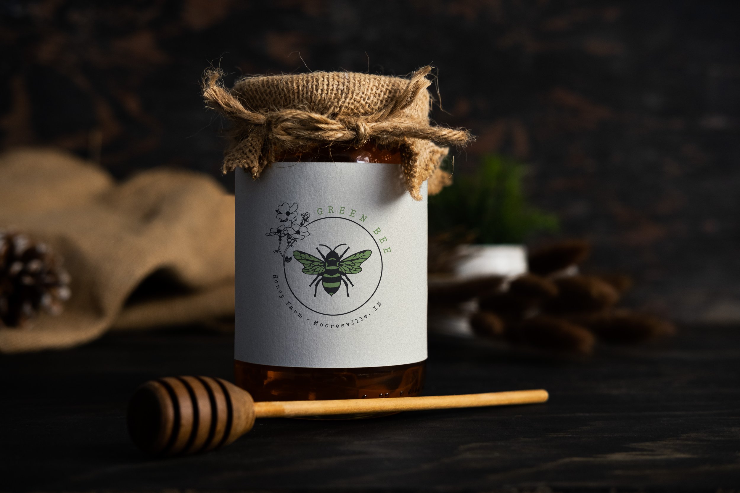 Green Bee Honey Branding