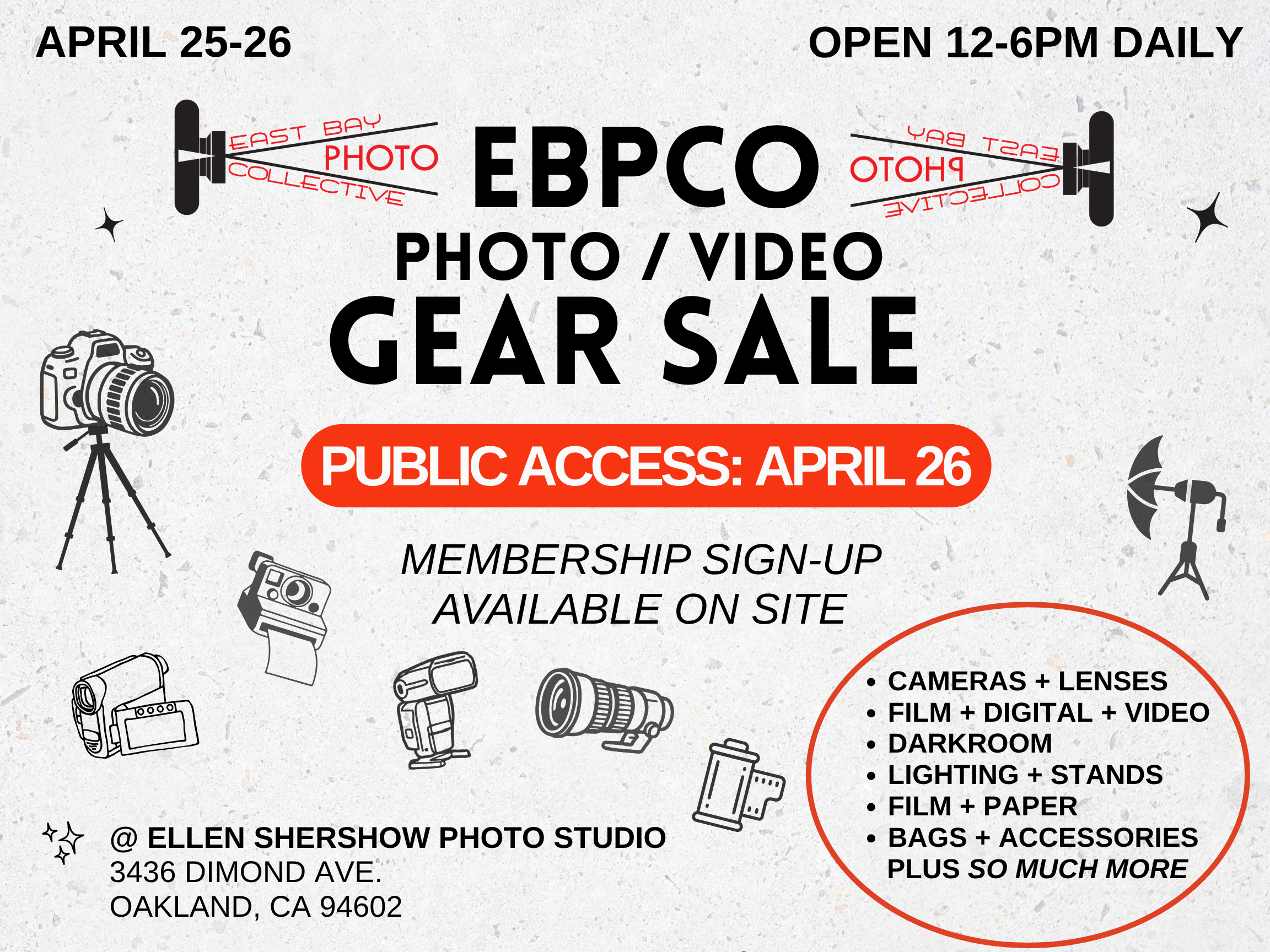 Annual Gear Sale: Public Access Day!