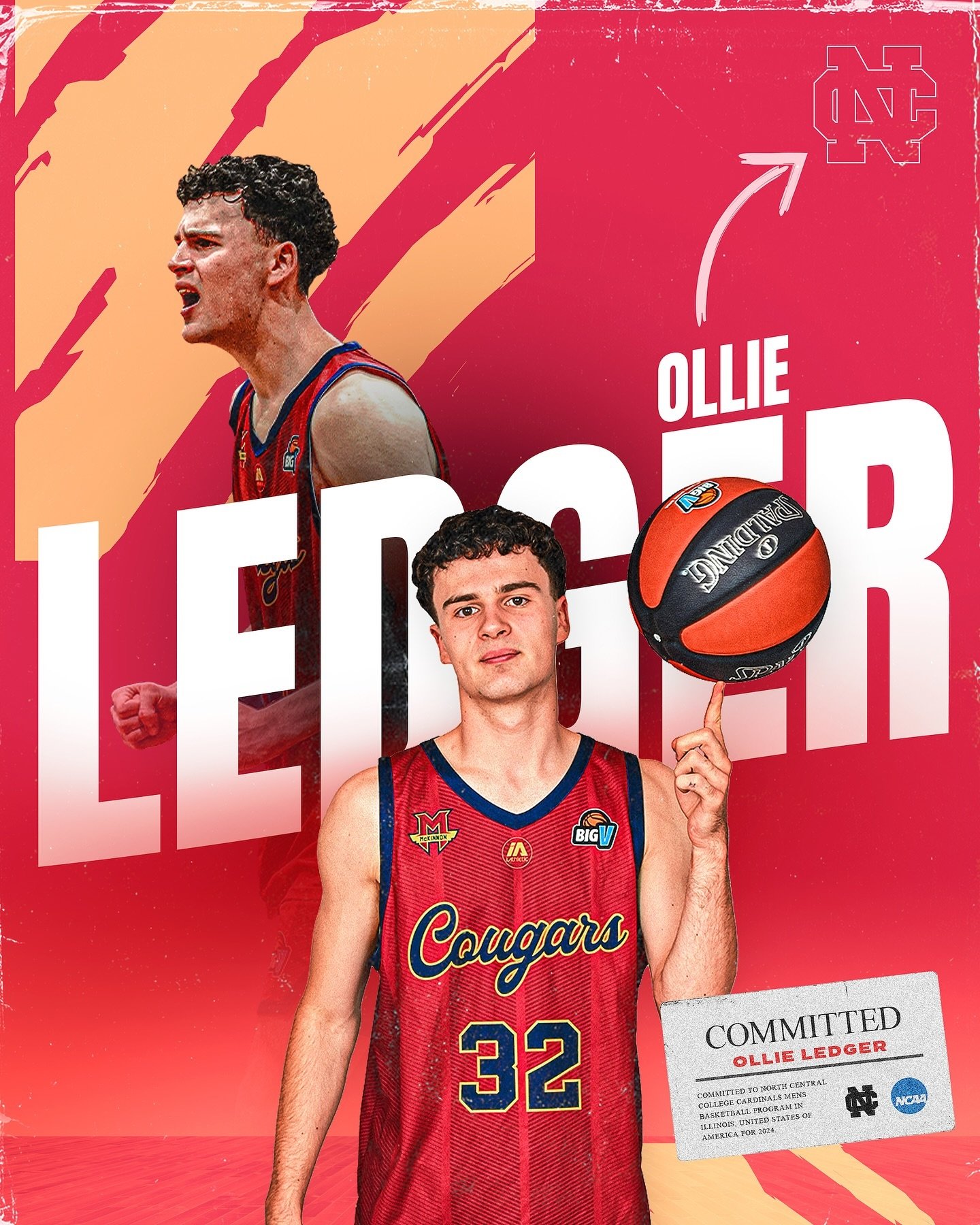 Ollie Ledger Commits to @ncccardsmbb ✍️

Congratulations to @melbournetherapyandcounselling McKinnon Cougar U20-1 and @bigv_ball Youth Leage Men&rsquo;s player, Ollie Ledger for committing to North Central College in Illinois.

Ollie started at the M
