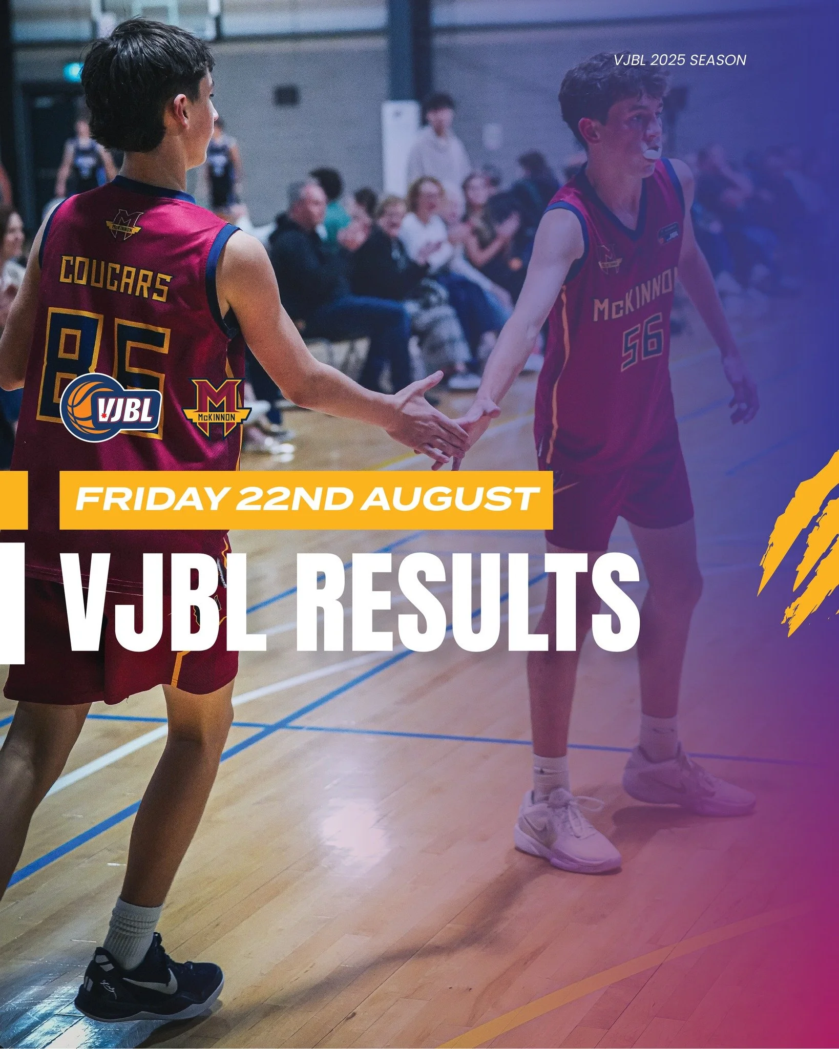 Cougars brought the heat on Friday night! 💪🏀 Some big wins, tough battles, and plenty of energy on court. Finals are HERE and our teams are ready to make some noise! 🐾✨ #CougarPride #VJBL