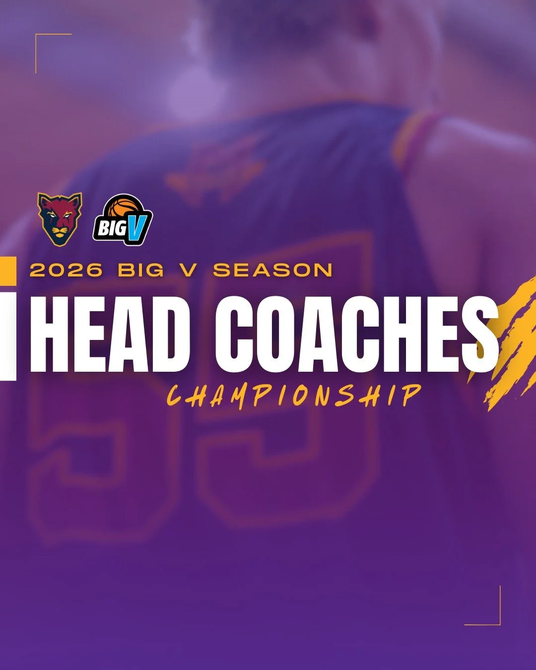🚨 CHAMPIONSHIP COACHES ANNOUNCED FOR BIGV26 🚨

We couldn't be more excited to sign not one, but TWO CHAMPIONSHIP WINNING COACHES to lead our BigV Championship teams for season 2026🔥

Coach Adam Walsh returns as the Head Coach of our Championship M