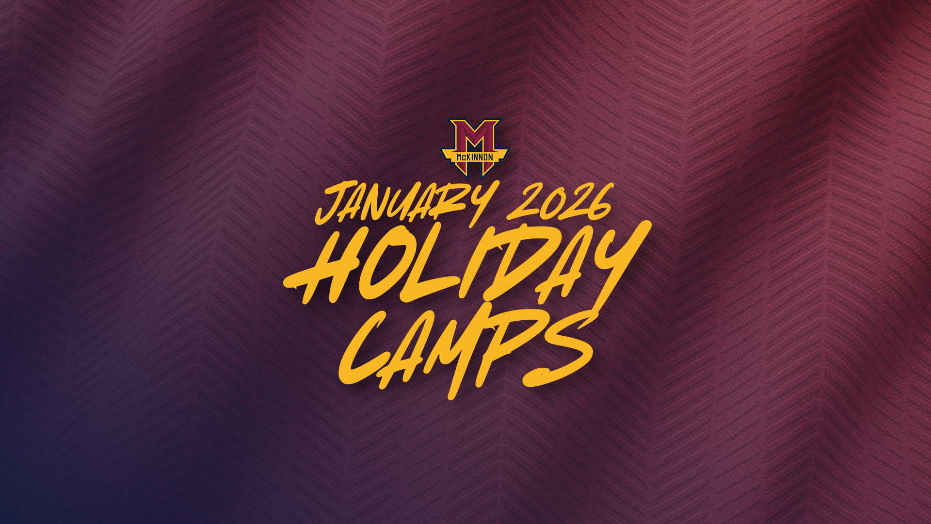 January 2026 Holiday Camps Announced