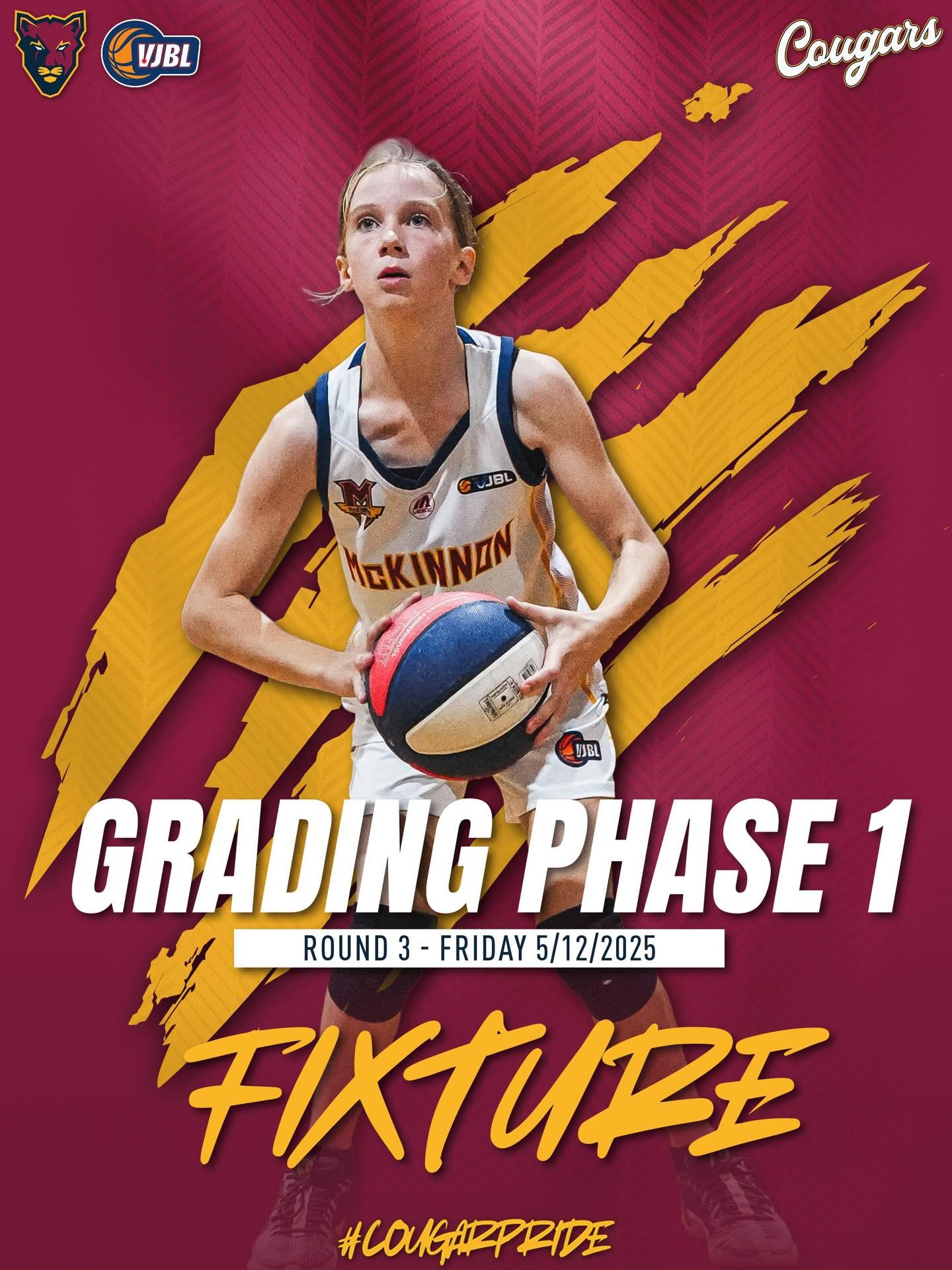 🔥 Tonight&rsquo;s the last week of Grading Phase 1, before next week&rsquo;s Crossover Games!

📱 You can also find all the Junior Cougars fixtures on PlayHQ

 📸 Got a photo to share? 
📲 Send it in via the link in the bio 

#CougarPride 🐾