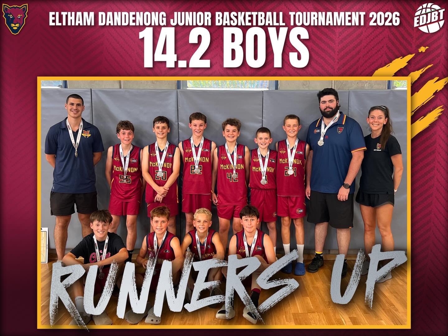 🥈RUNNERS UP!!

Congratulations to our U14.2 Boys on coming runners up in the EDJBT U14 Boys B1 Grand Final

#cougarpride🐾
