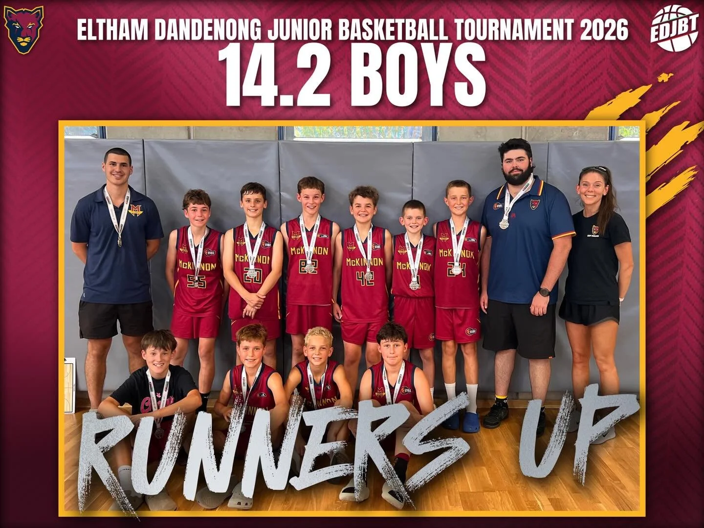 🥈RUNNERS UP!!

Congratulations to our U14.2 Boys on coming runners up in the EDJBT U14 Boys B1 Grand Final

#cougarpride🐾