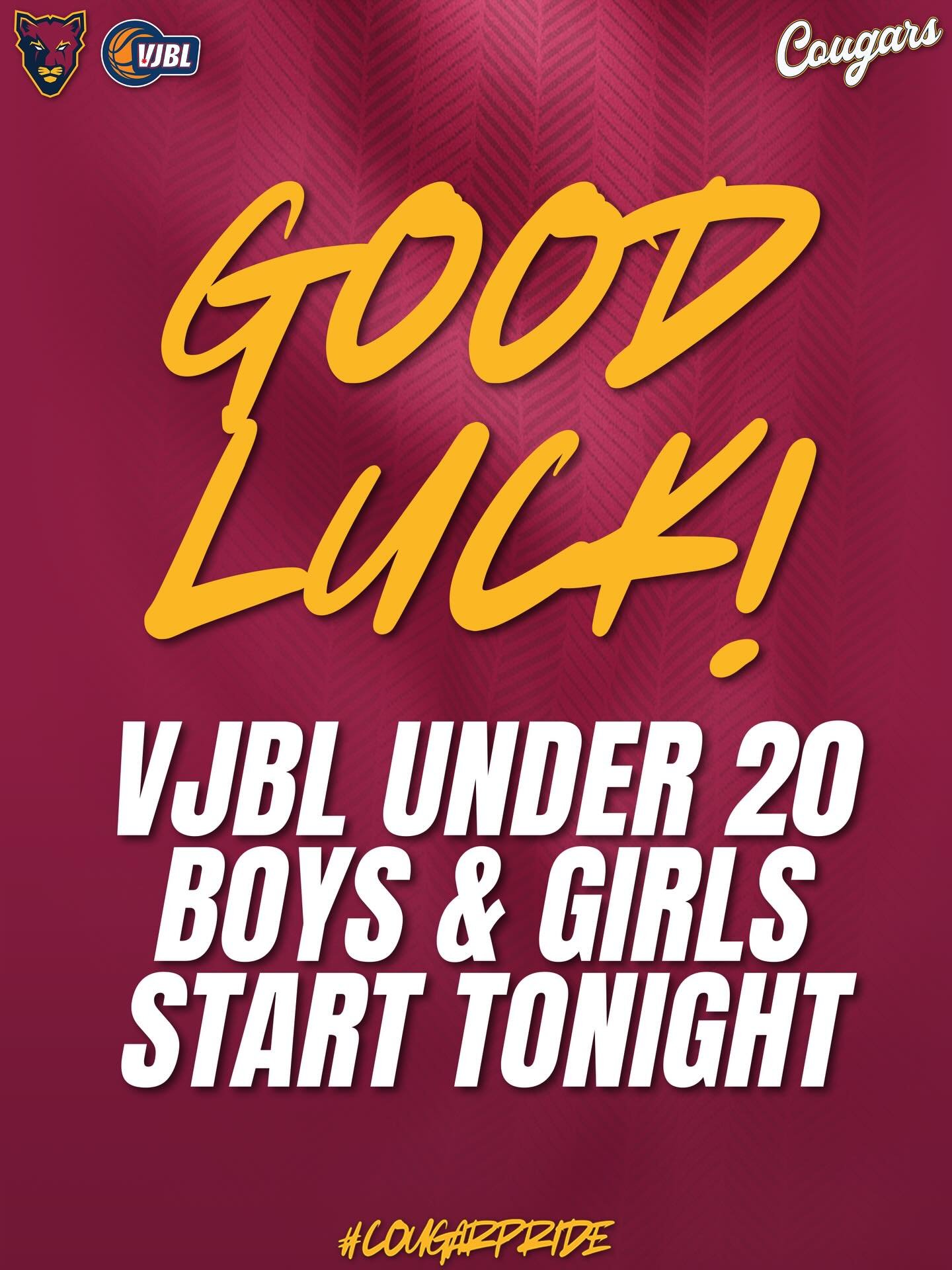 🏀 GOOD LUCK to our VJBL U20 Boys &amp; Girls starting their 2026 season tonight!

The Girls tip-off 4:30PM at Dandenong v. Frankston and the Boys tip-off 7:00PM at Bentleigh v. Sandringham. 

📅 Full fixtures are available on PlayHQ