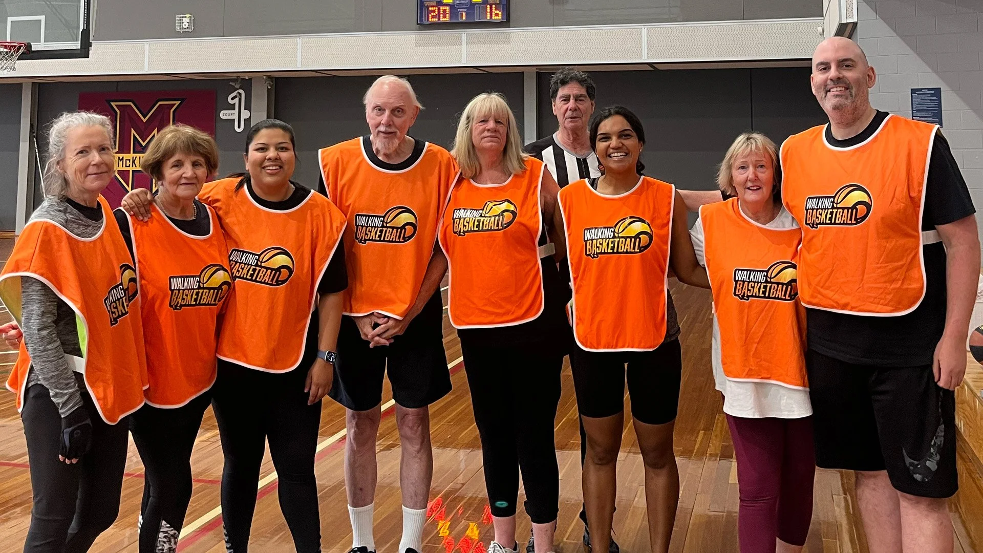 MBA Hosts First Walking Basketball Social Game