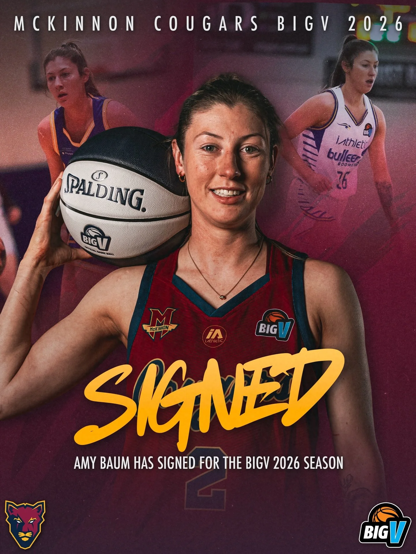 😃 MBA are pleased to announce that Amy Baum has signed with the McKinnon Cougars for the upcoming Big V Championship Women 2026 season.

📰 Read more on the MBA website