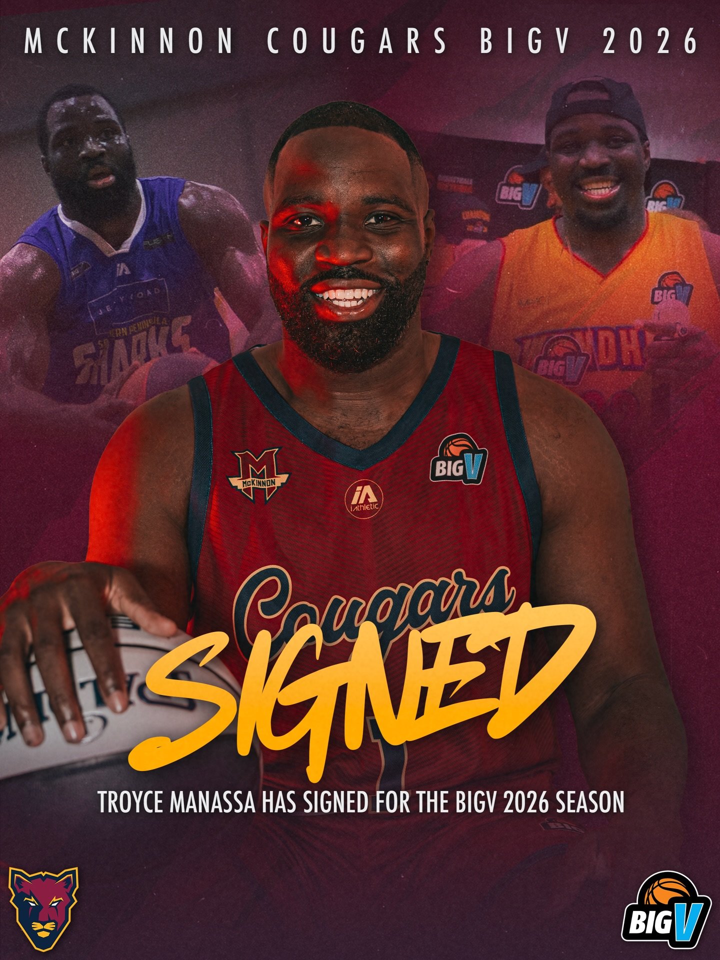 😃 MBA are pleased to announce the signing of Troyce Manassa for the Big V Championship Men 2026 season.

📰 Read more on the MBA website