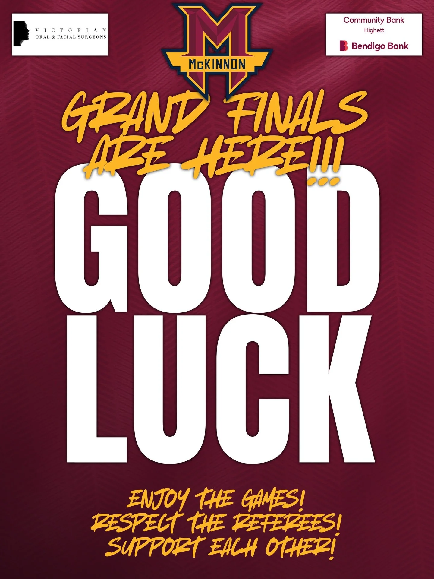 🥳 Grand Finals are here!

🏅 A big weekend ahead at GESAC and Bentleigh Secondary College, with our final teams ready to take the court. Full details, reminders and everything you need to know before game day 📲