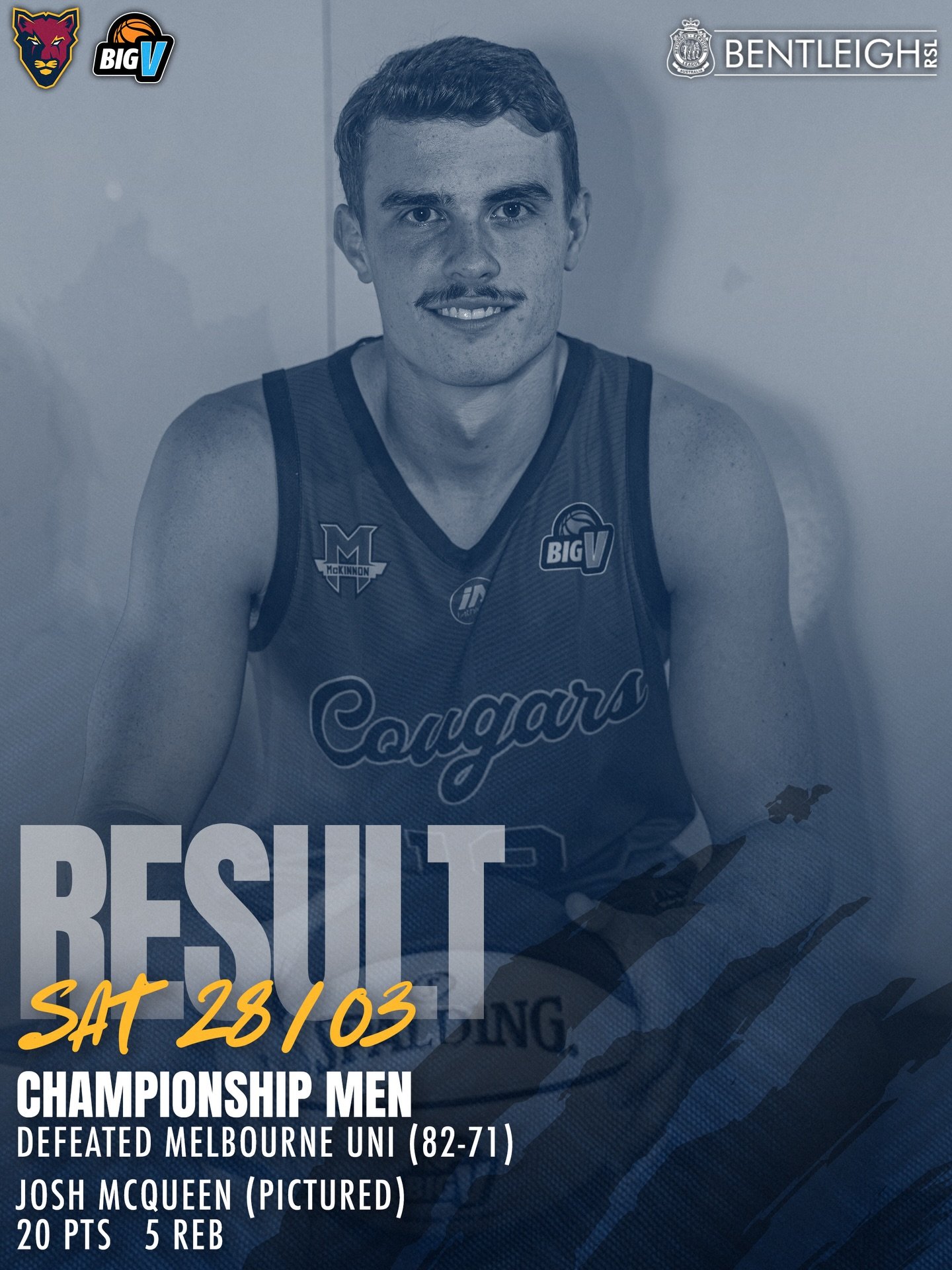 🏀 The McKinnon Cougars had all 4 Big V teams in action across the weekend, with the Championship Men and Women opening their 2026 campaigns while the Youth Men and Youth Women continued their seasons in Round 3, with both women&rsquo;s teams playing