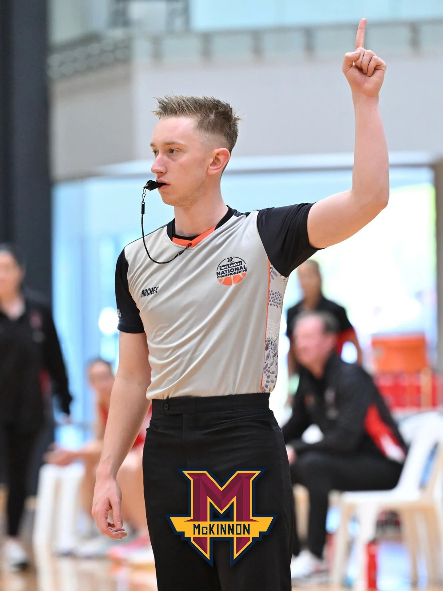 Congratulations to Maty Morrissey, representing McKinnon Basketball Association this week at the Under 18 National Championships as a referee this week 👏