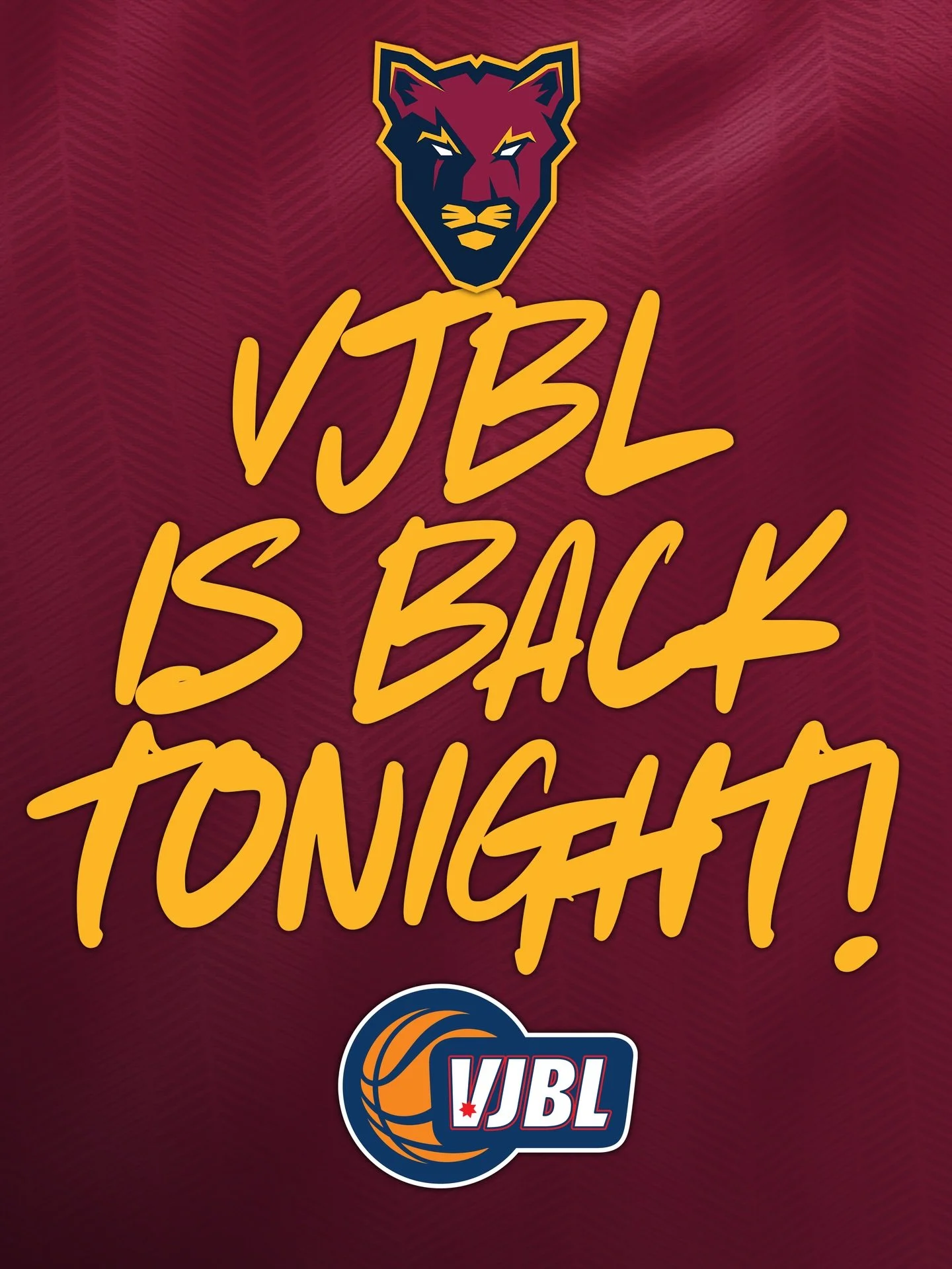 😁 VJBL IS BACK TONIGHT!

#cougarpride🐾